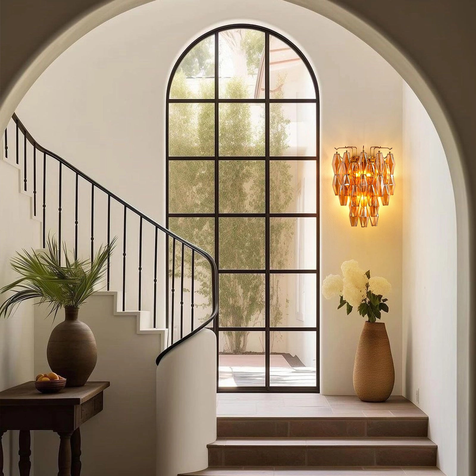 Celestial Drop Glass Wall Sconce