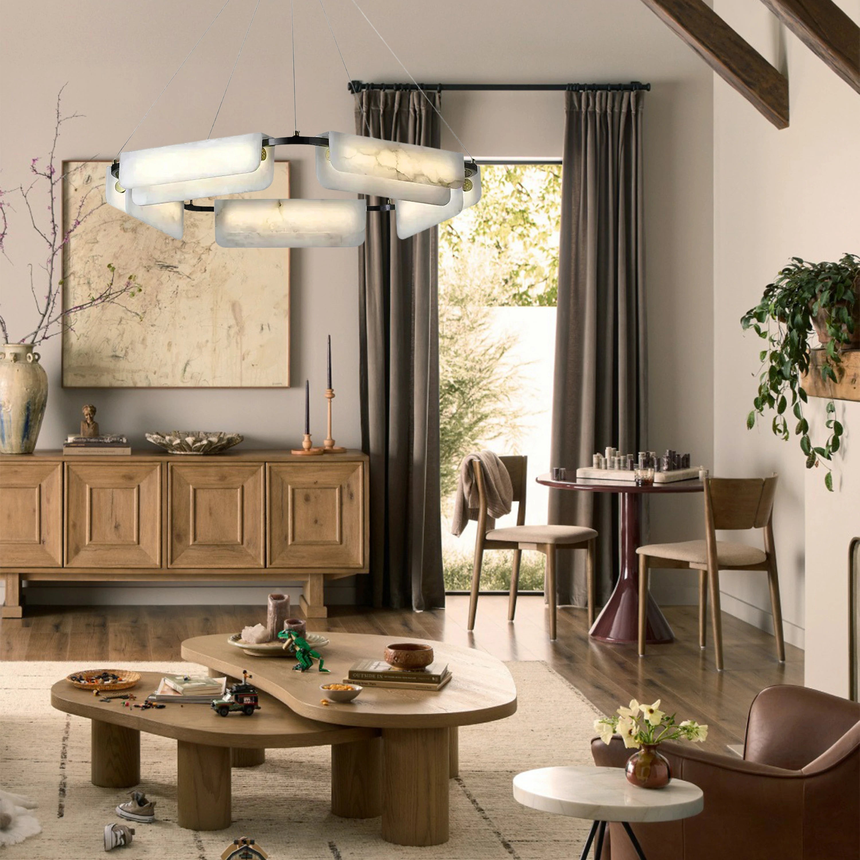 Deli Alabaster Chandelier 32″