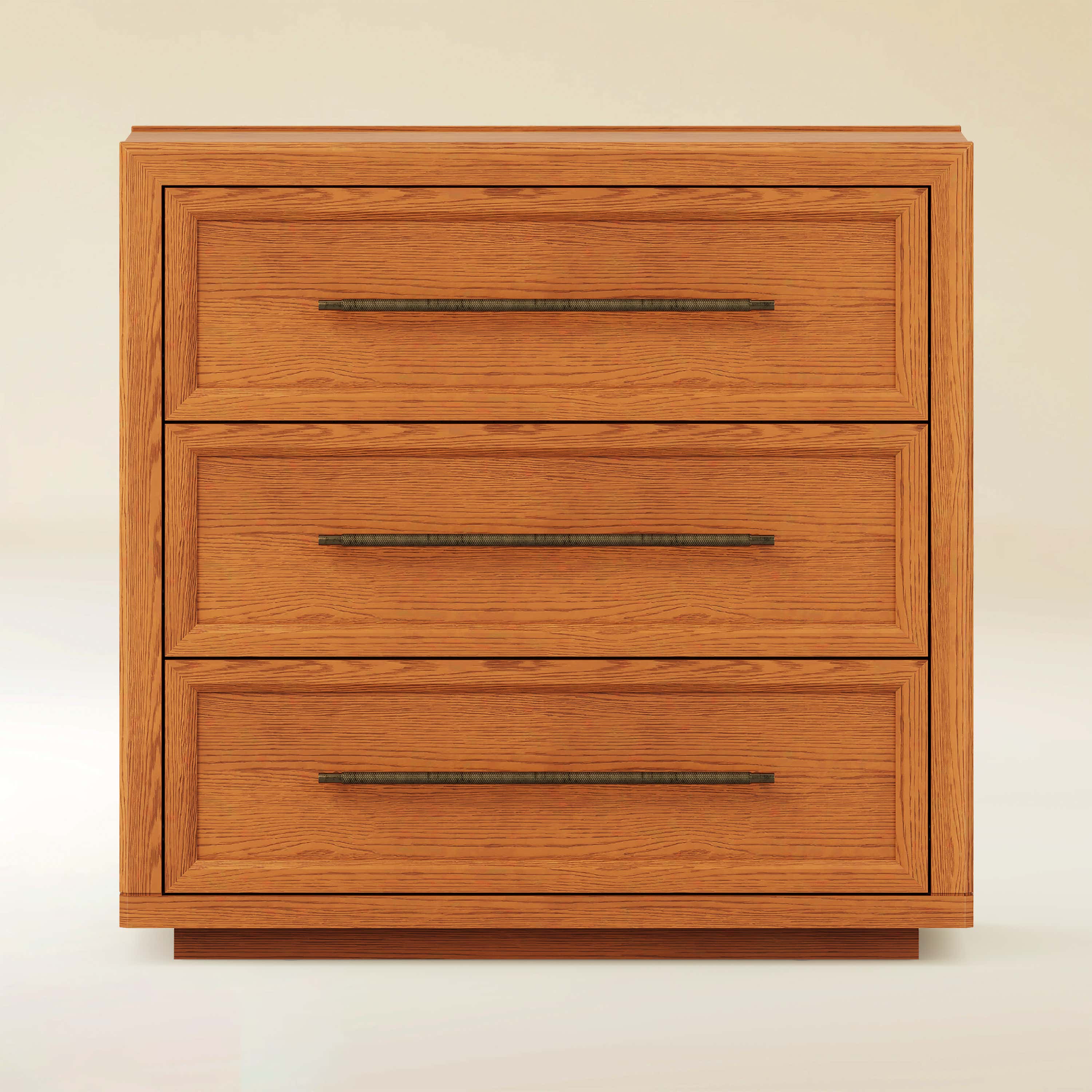 Alvar 32″ Oak 3-Drawer Chest
