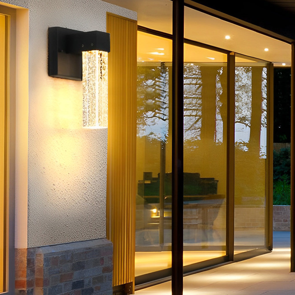 Aquatica Crystal Bubbles LED Outdoor Wall Light