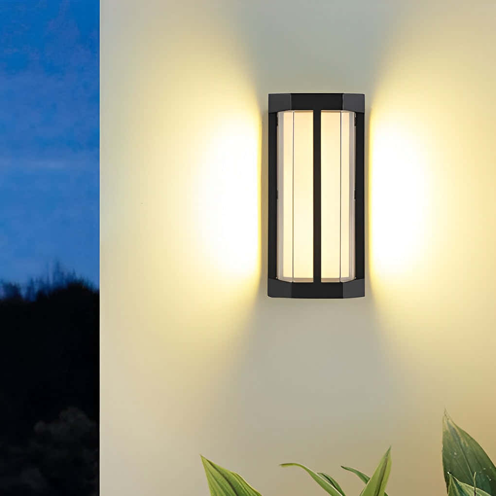 Cliffhold Double Acrylic Shade Outdoor Wall Light