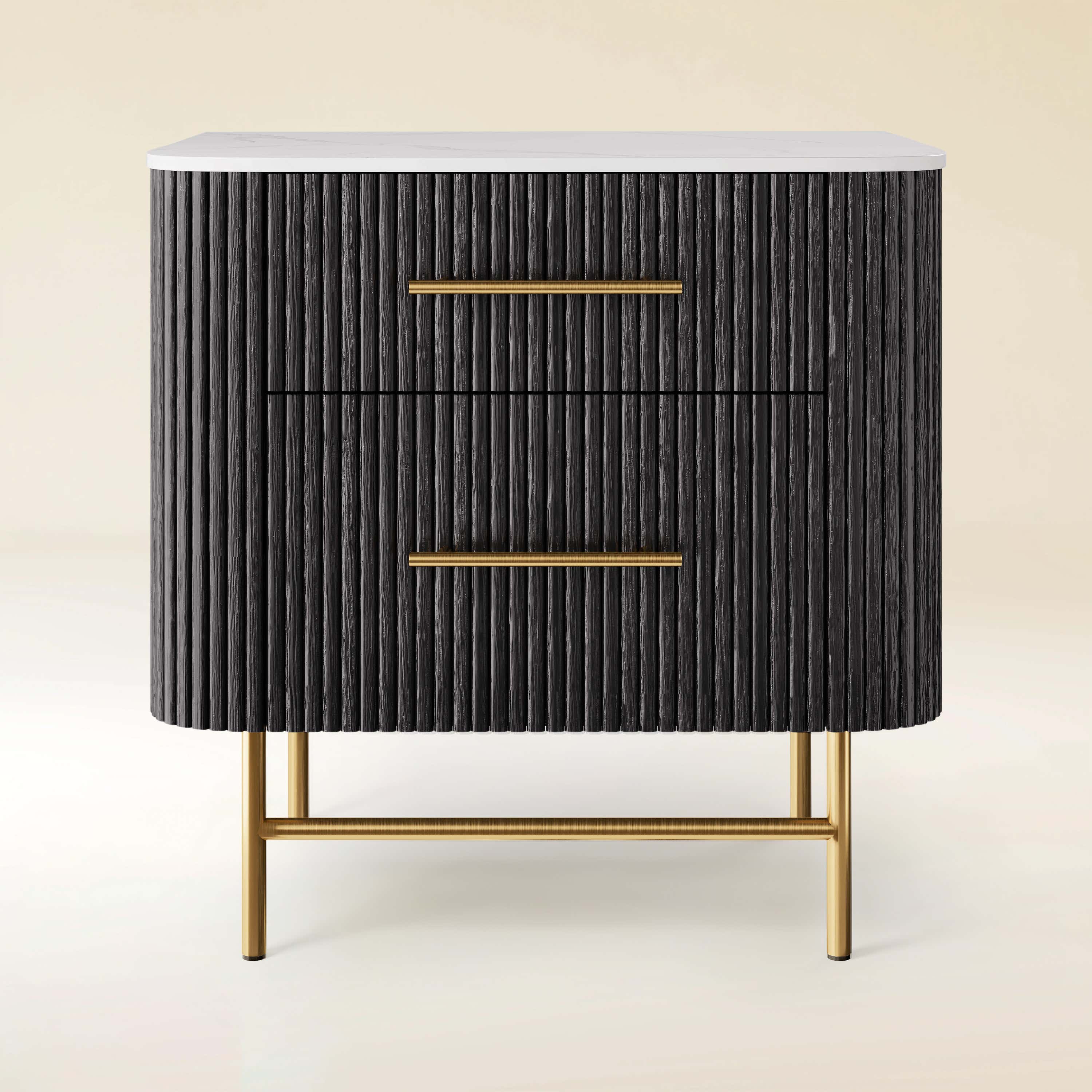 Ewan Sintered Stone Nightstand 26"W