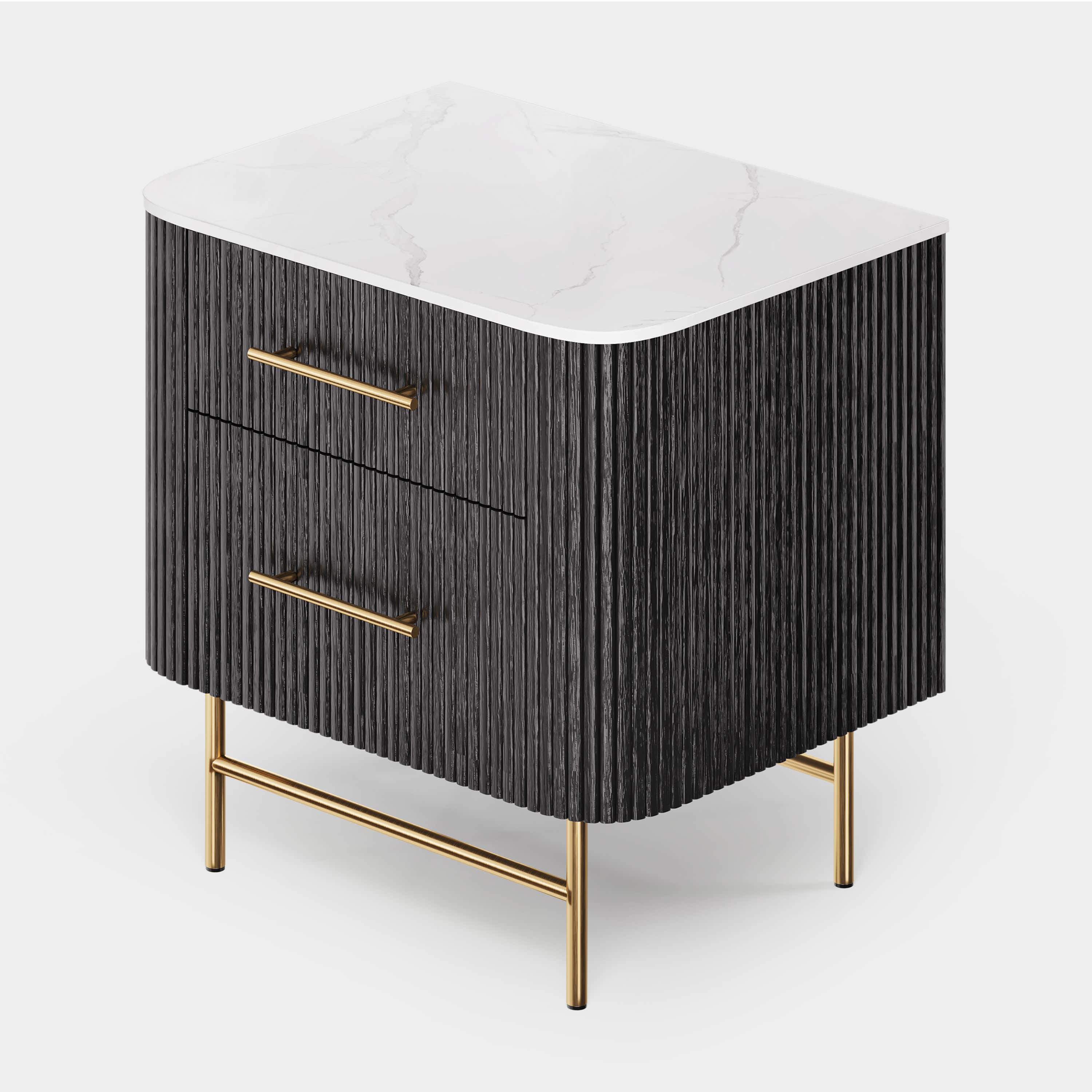 Ewan Sintered Stone Nightstand 26"W