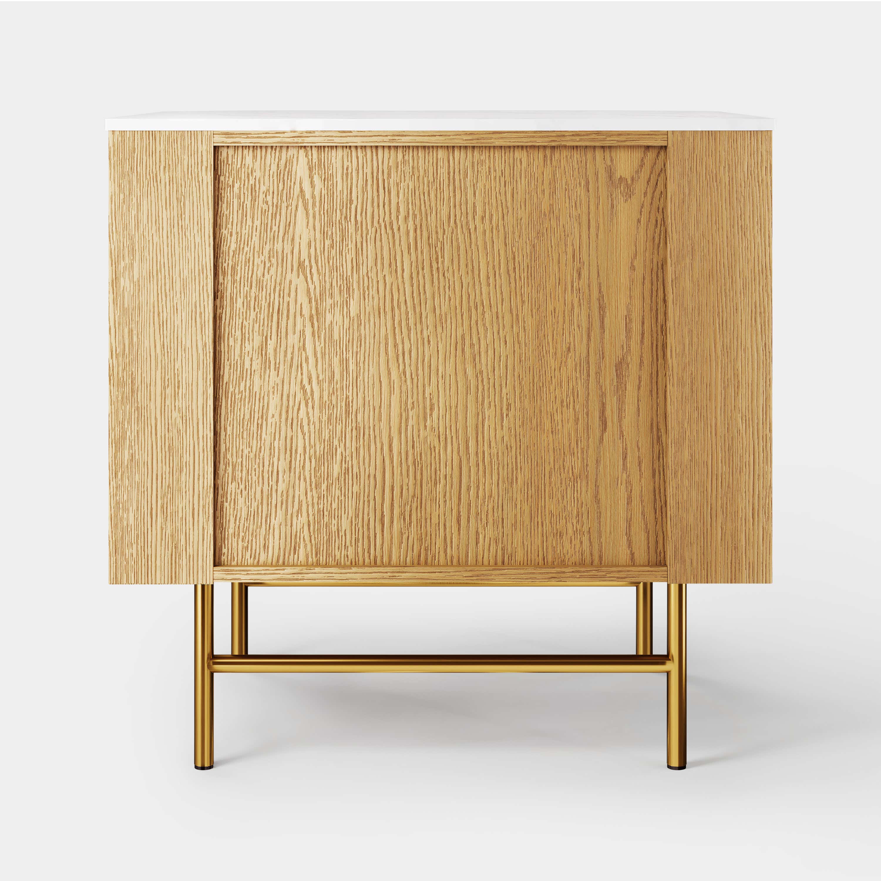 Ewan Sintered Stone Nightstand 26"W