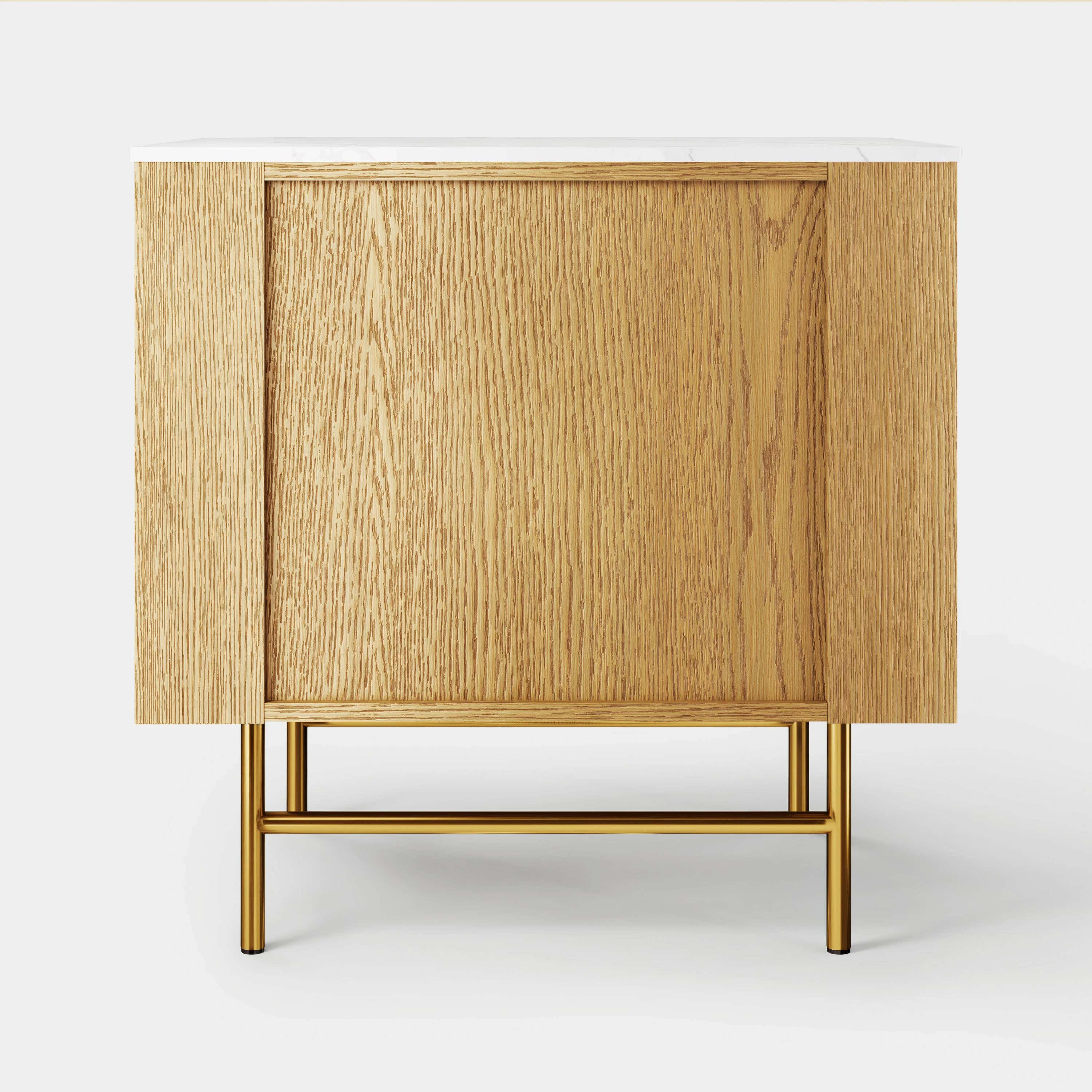 Ewan Sintered Stone Nightstand 26"W