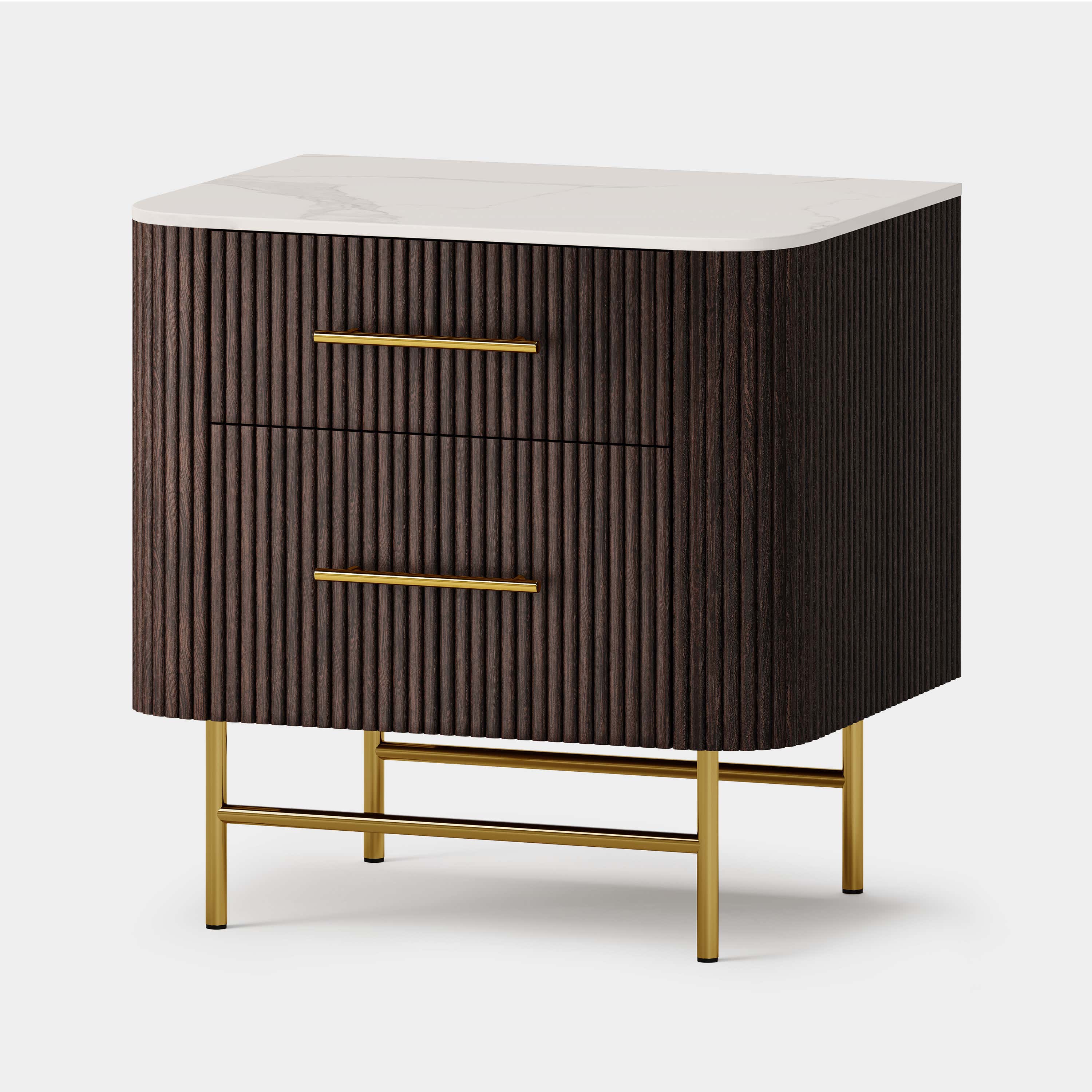 Ewan Sintered Stone Nightstand 26"W