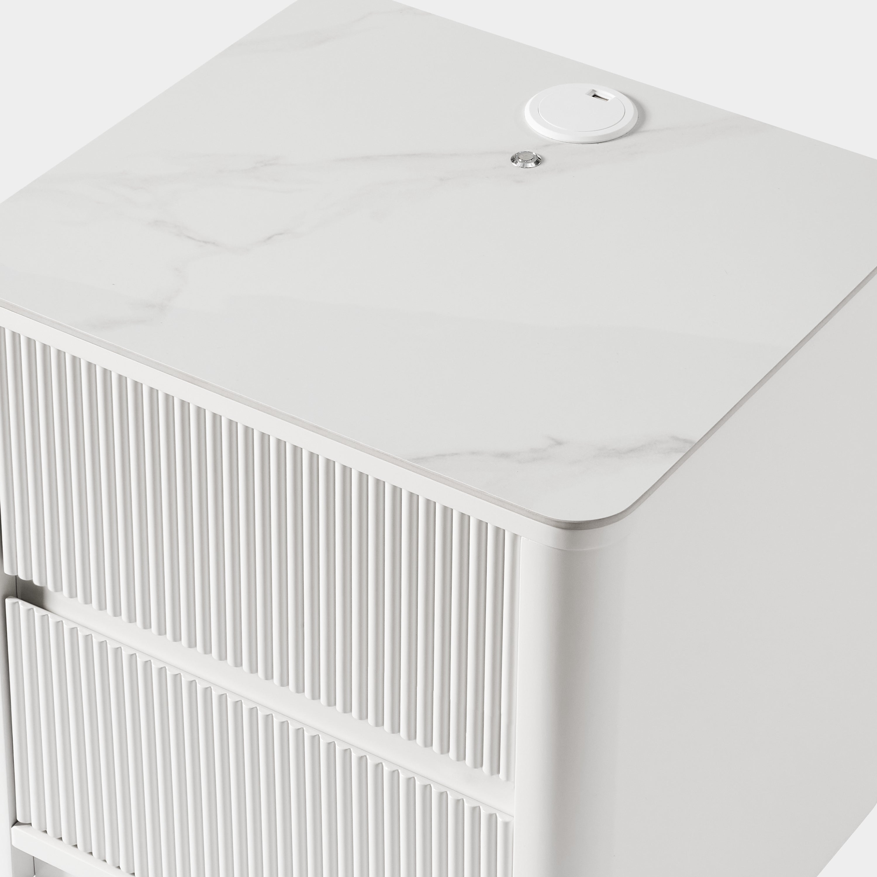 Celia Burnt Stone Nightstand 20"