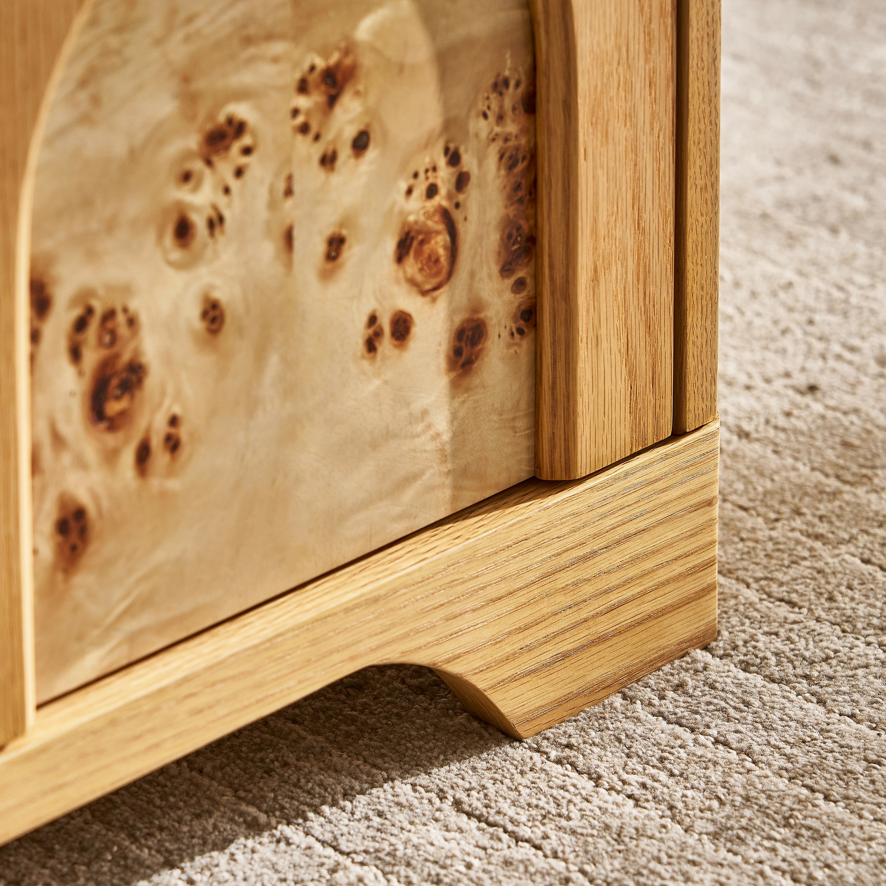 Aurora Oak Coffee Table and Media Console Set