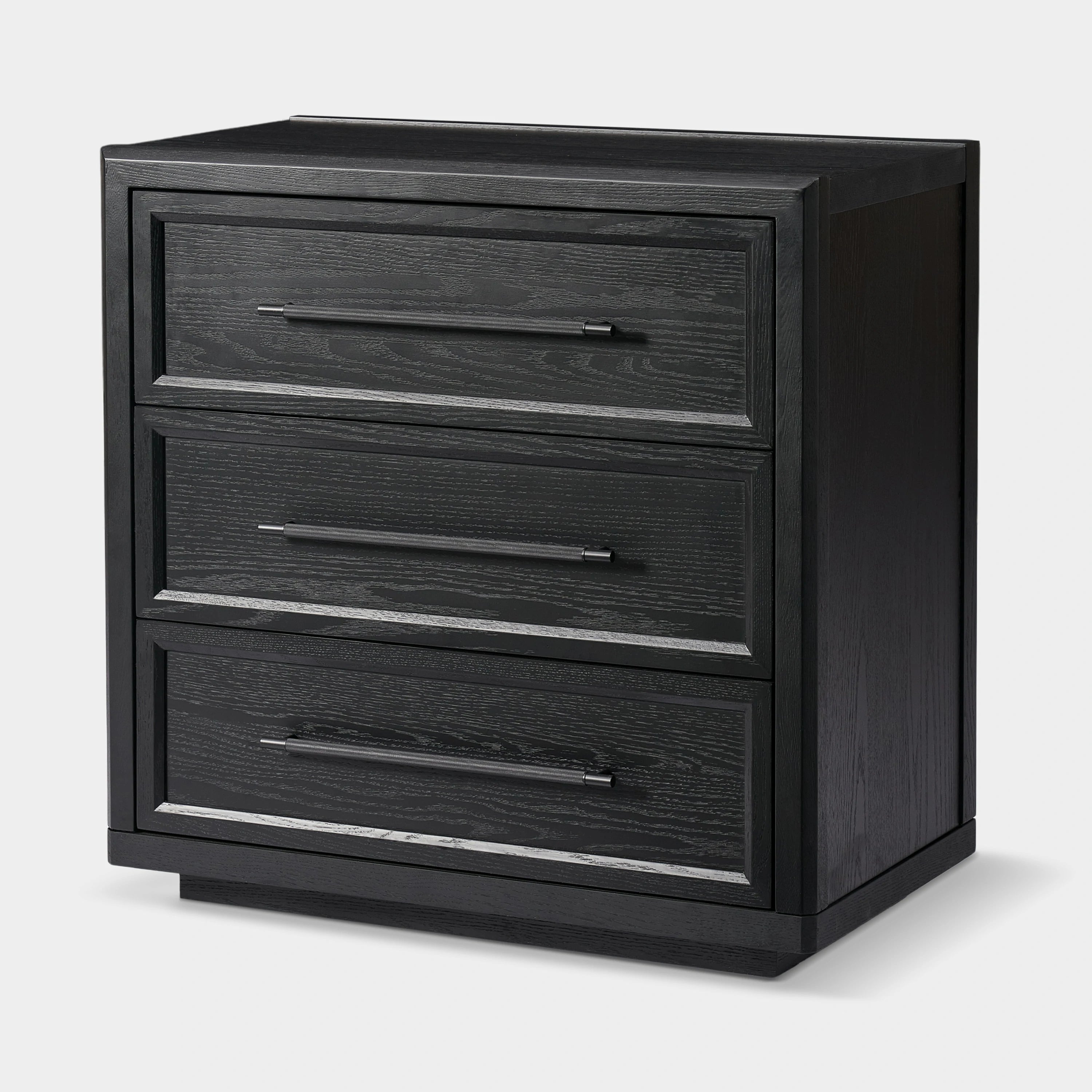 Alvar 32″ Oak 3-Drawer Chest