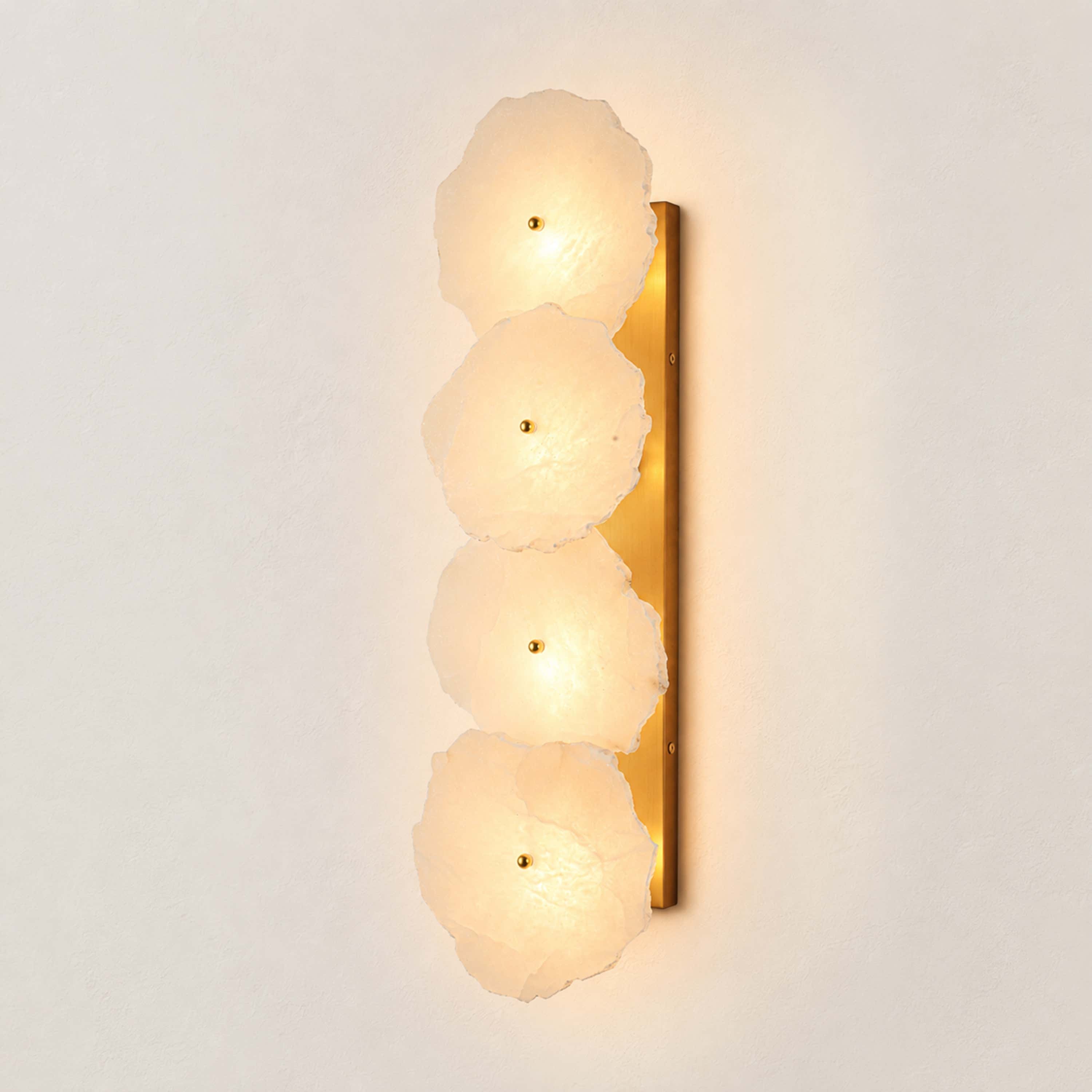 Moira Alabaster 4 Lights Wall Sconce