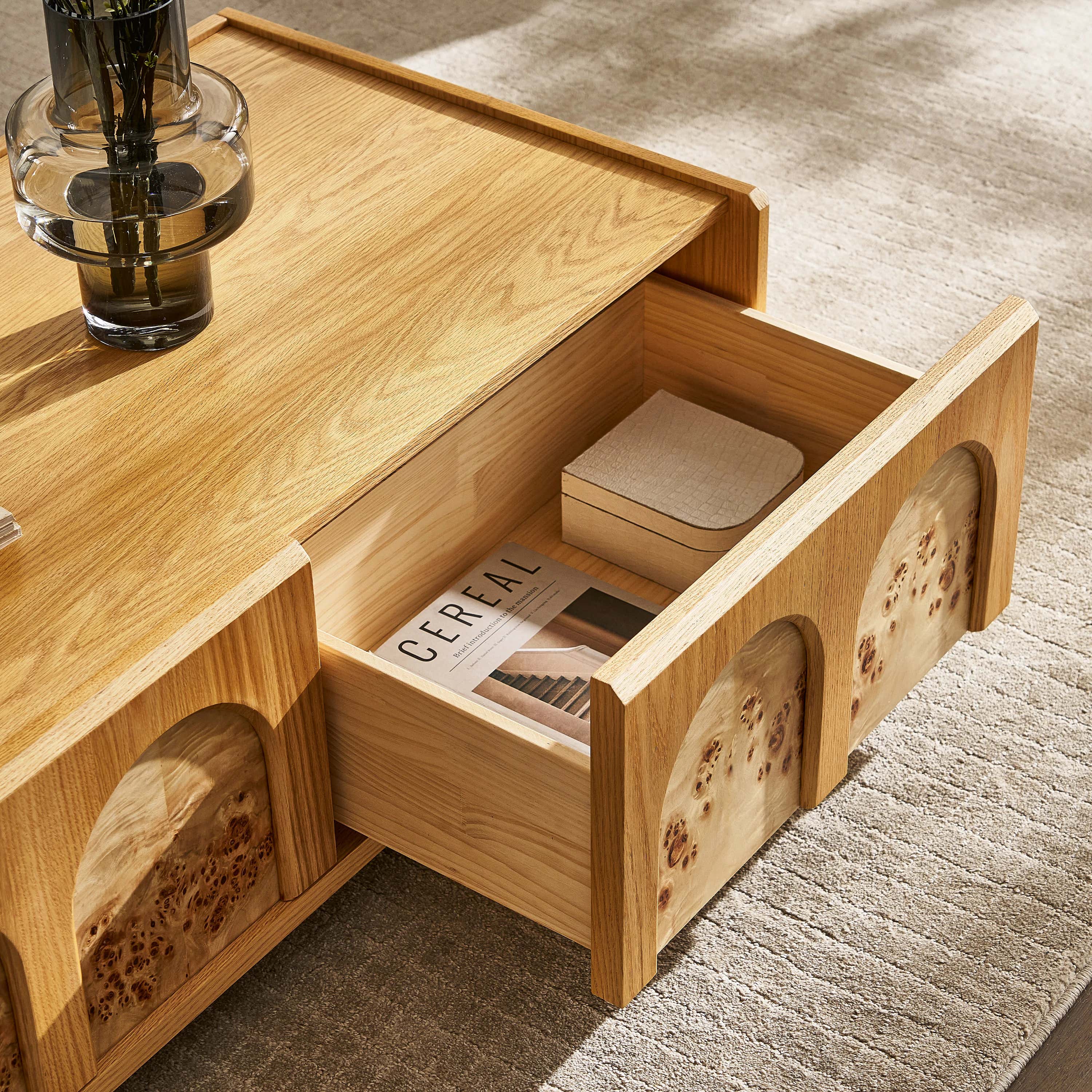 Aurora Oak Coffee Table 120cm