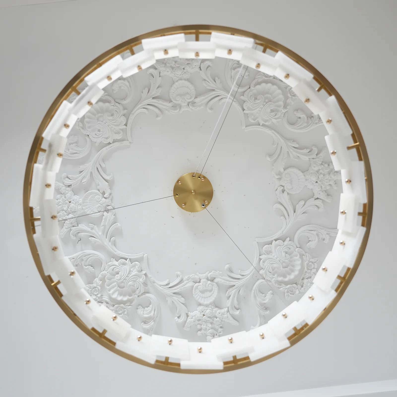 Calia Halo Alabaster Round Chandelier