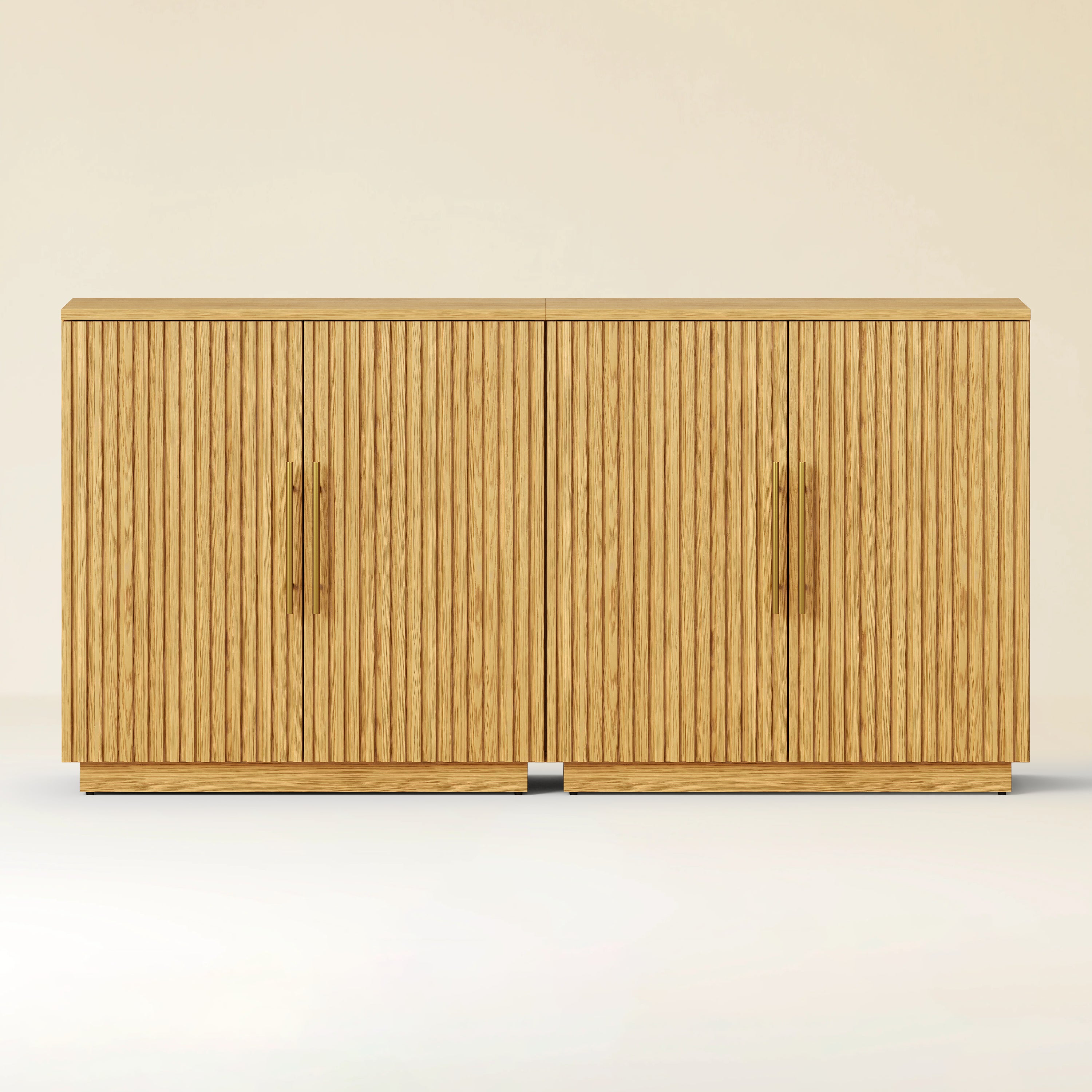 Holt 63″ Oak Media Console(Set of 2)