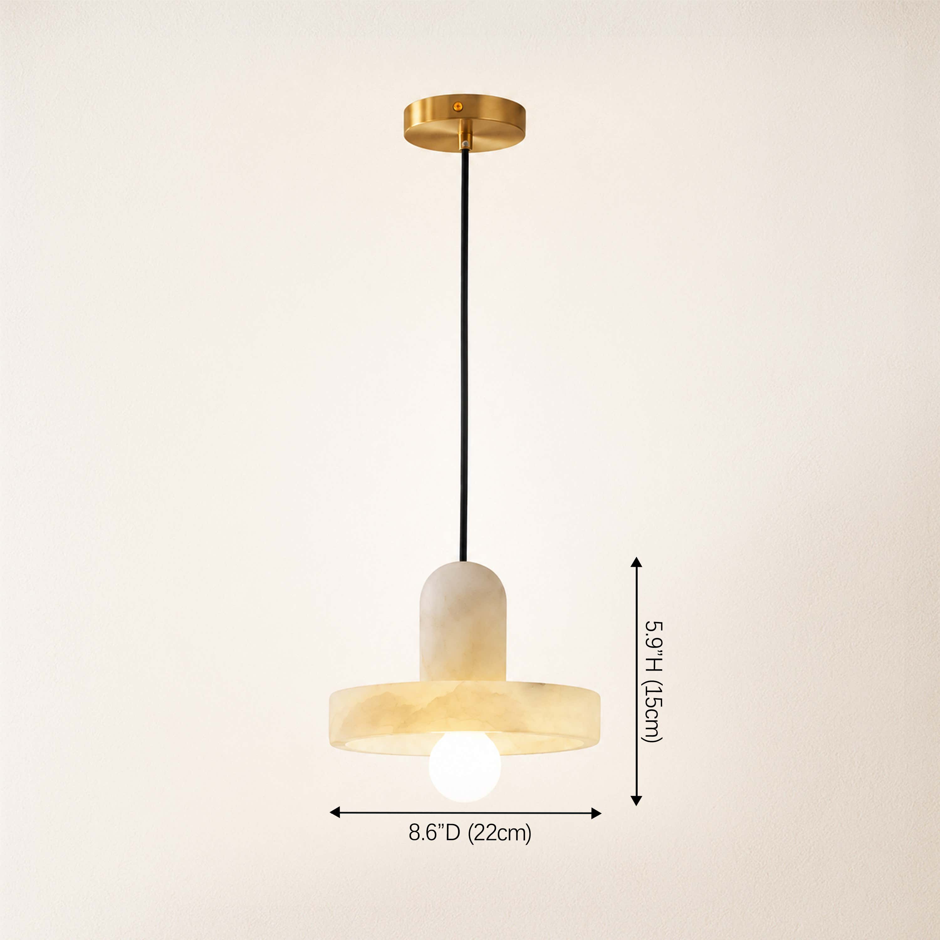Carrano Alabaster Pendant