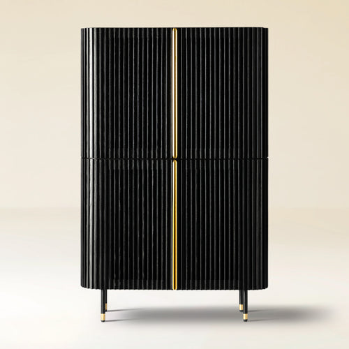 Ewan 67″H Oak Vertical Combination Cabinet(Set of 2)