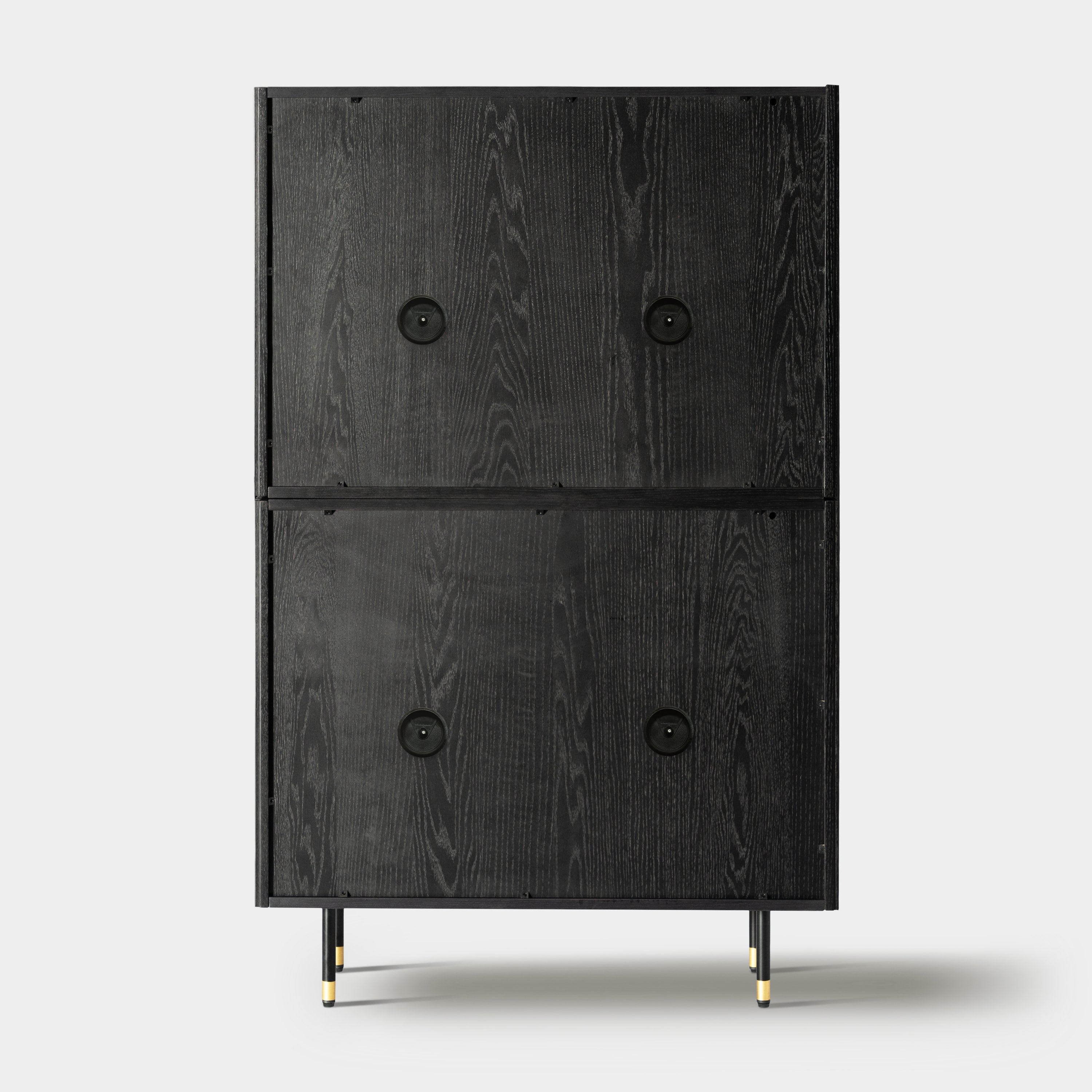 Ewan 67″H Oak Vertical Combination Cabinet(Set of 2)