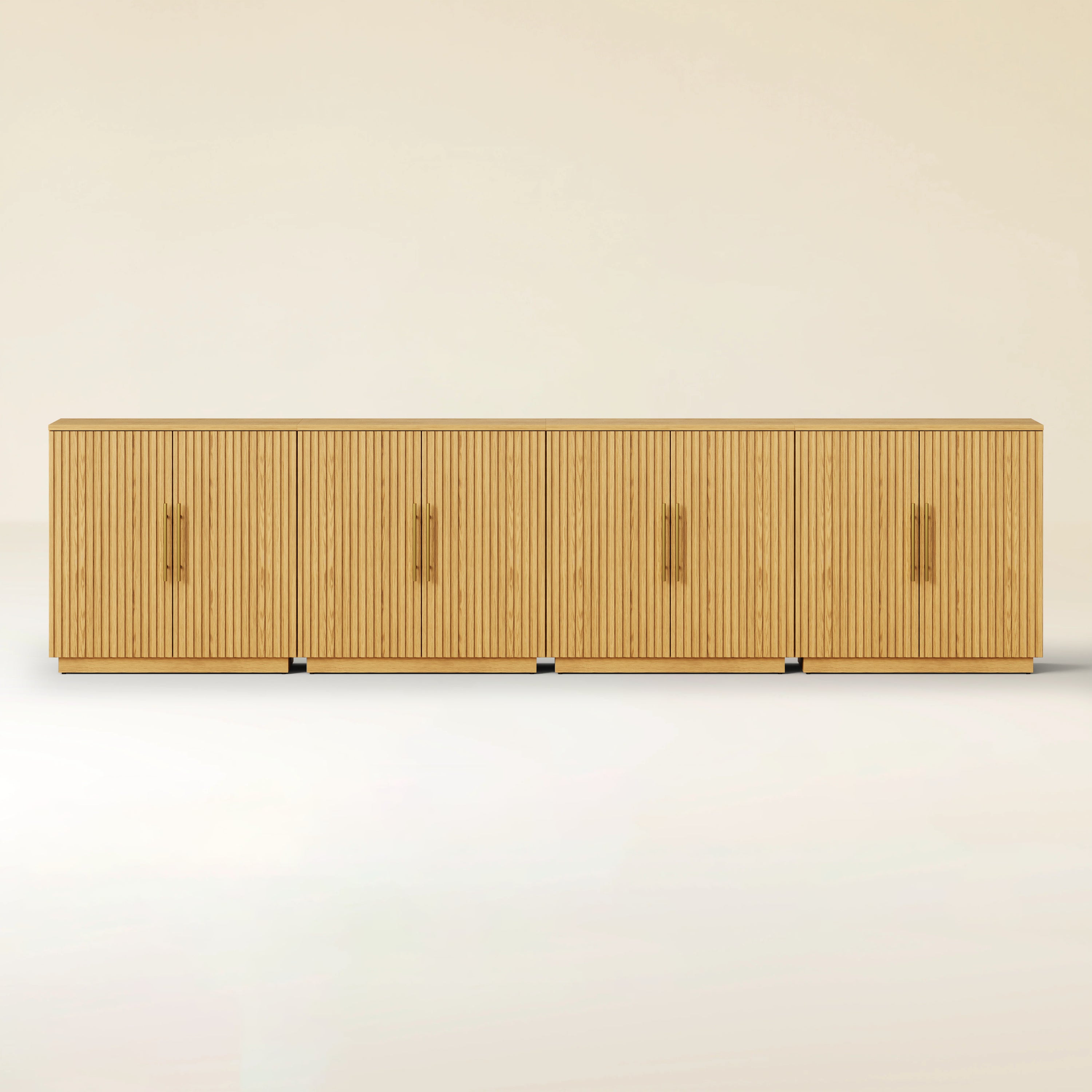 Holt 126″ Solid Oak Console(Set of 4)