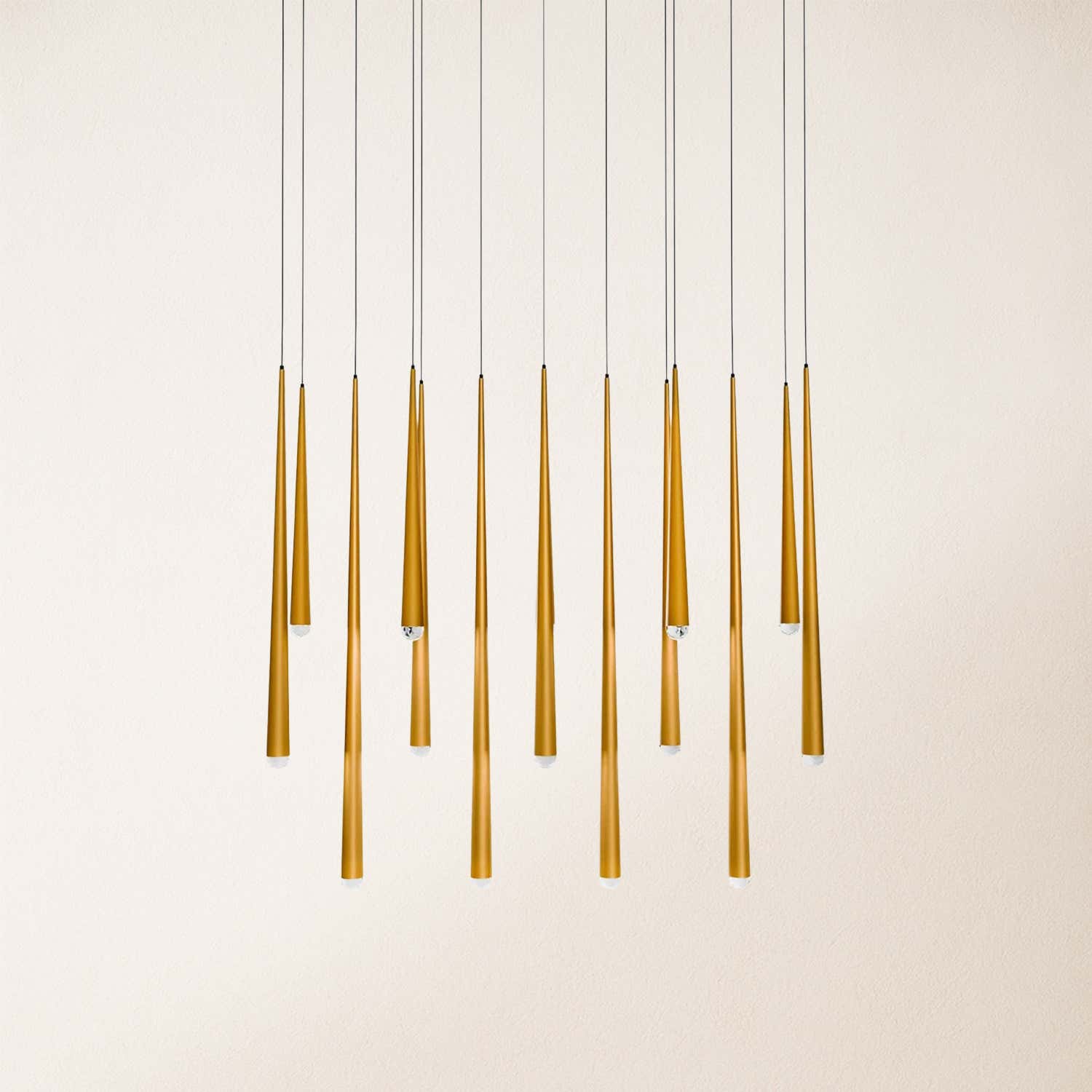 Anthropology Rectangle Crystal Pendant 40"W