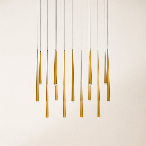 Anthropology Rectangle Crystal Pendant 40"W