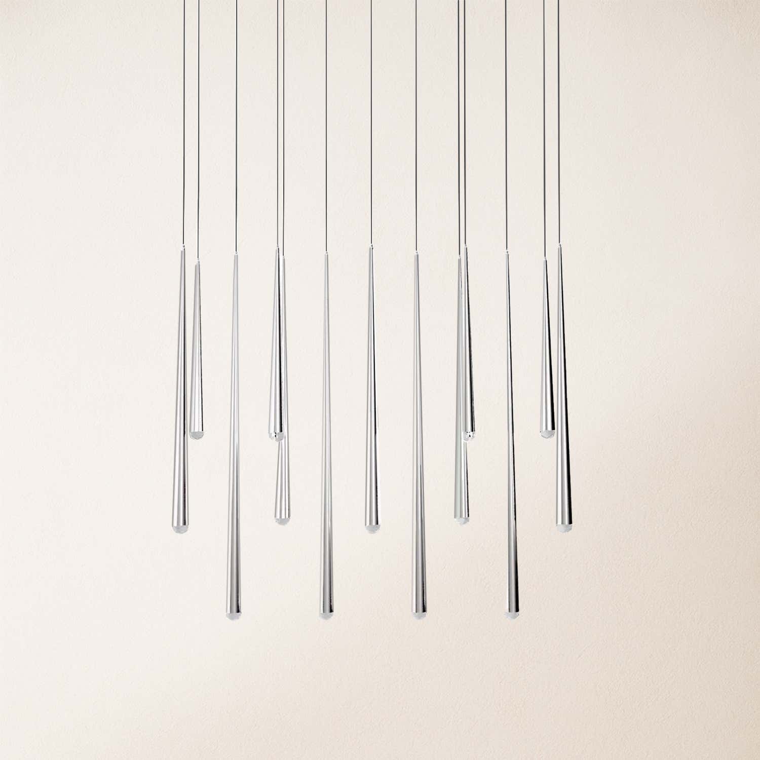 Anthropology Rectangle Crystal Pendant 40"W