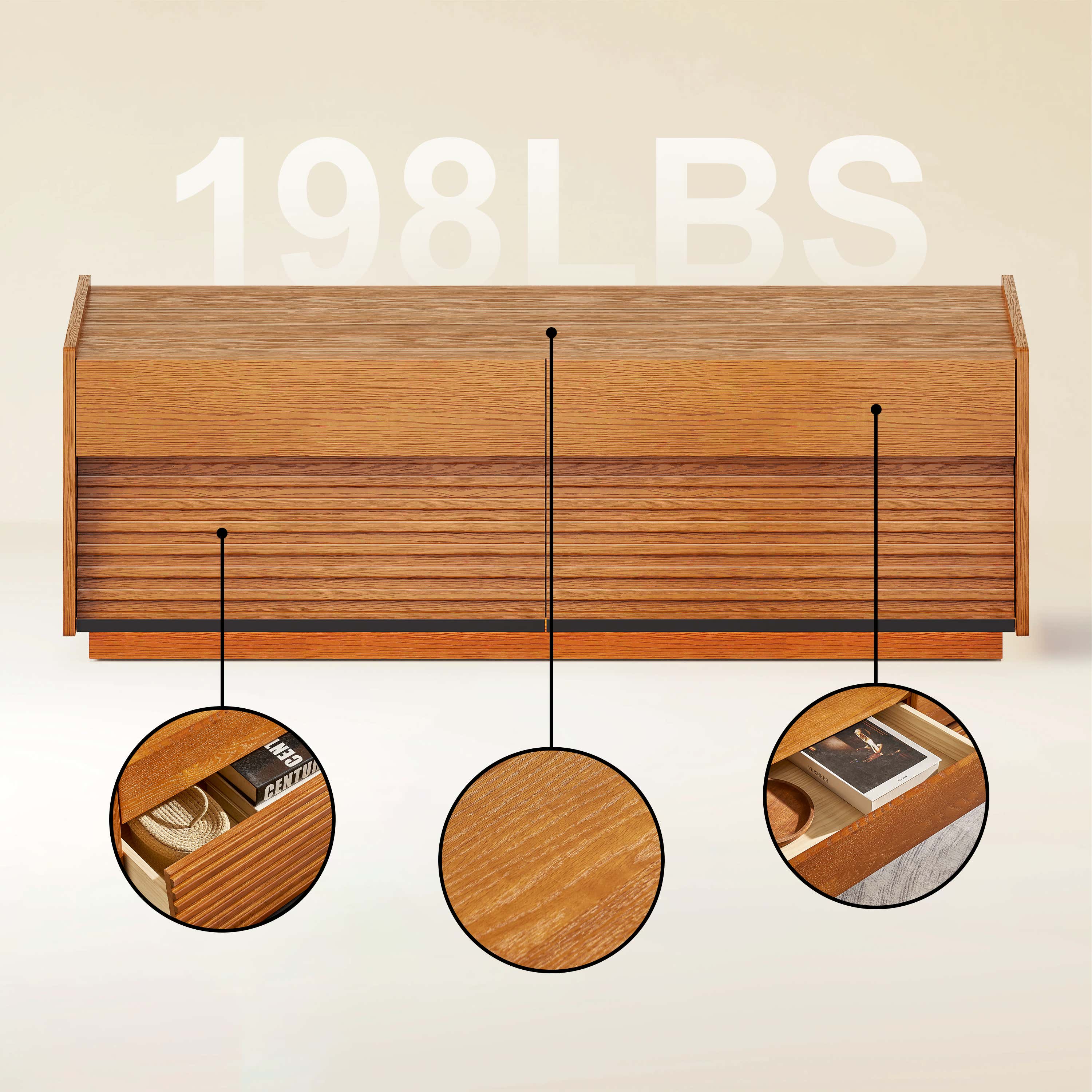 Devon Oak Coffee Table 120cm W