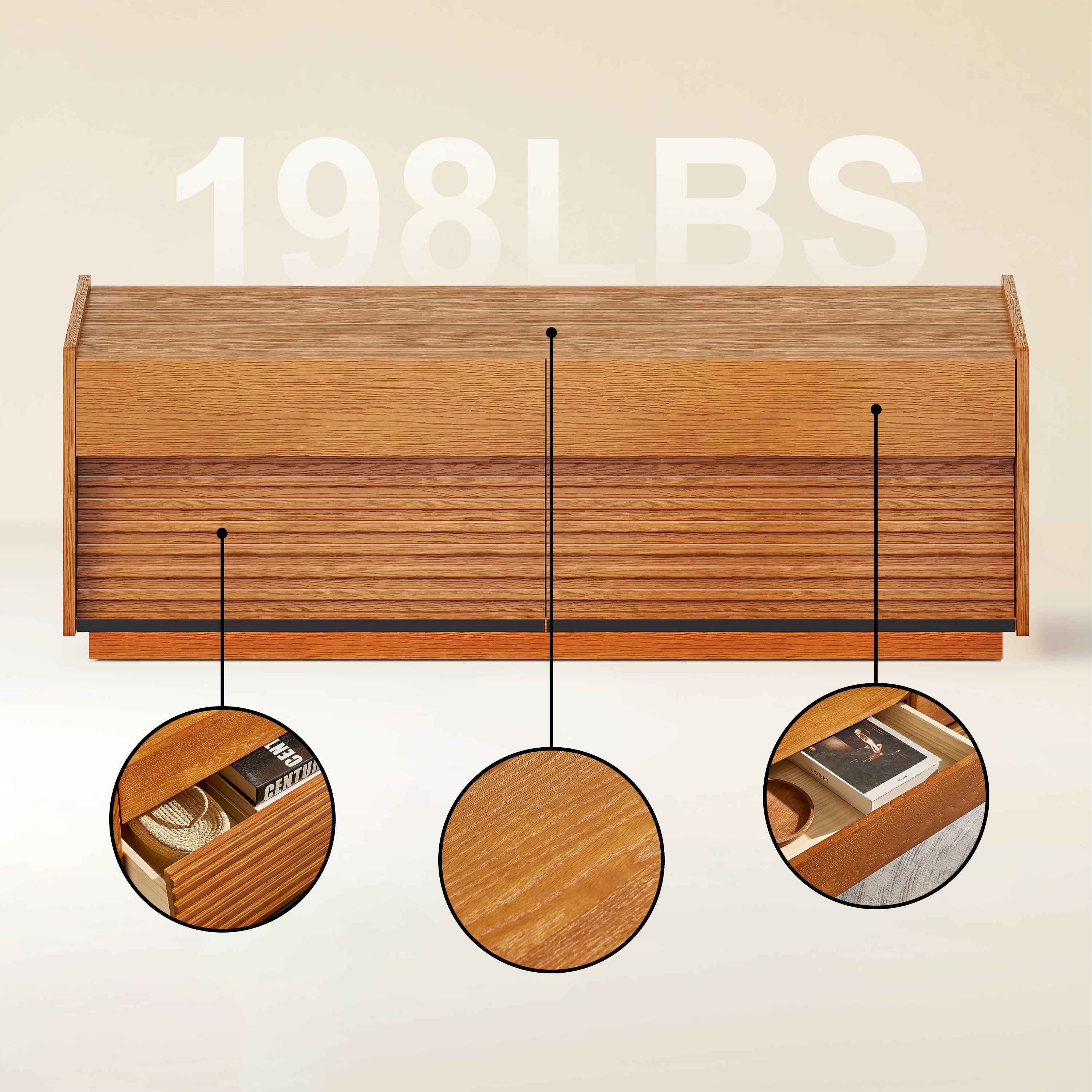 Devon Oak Coffee Table 120cm W