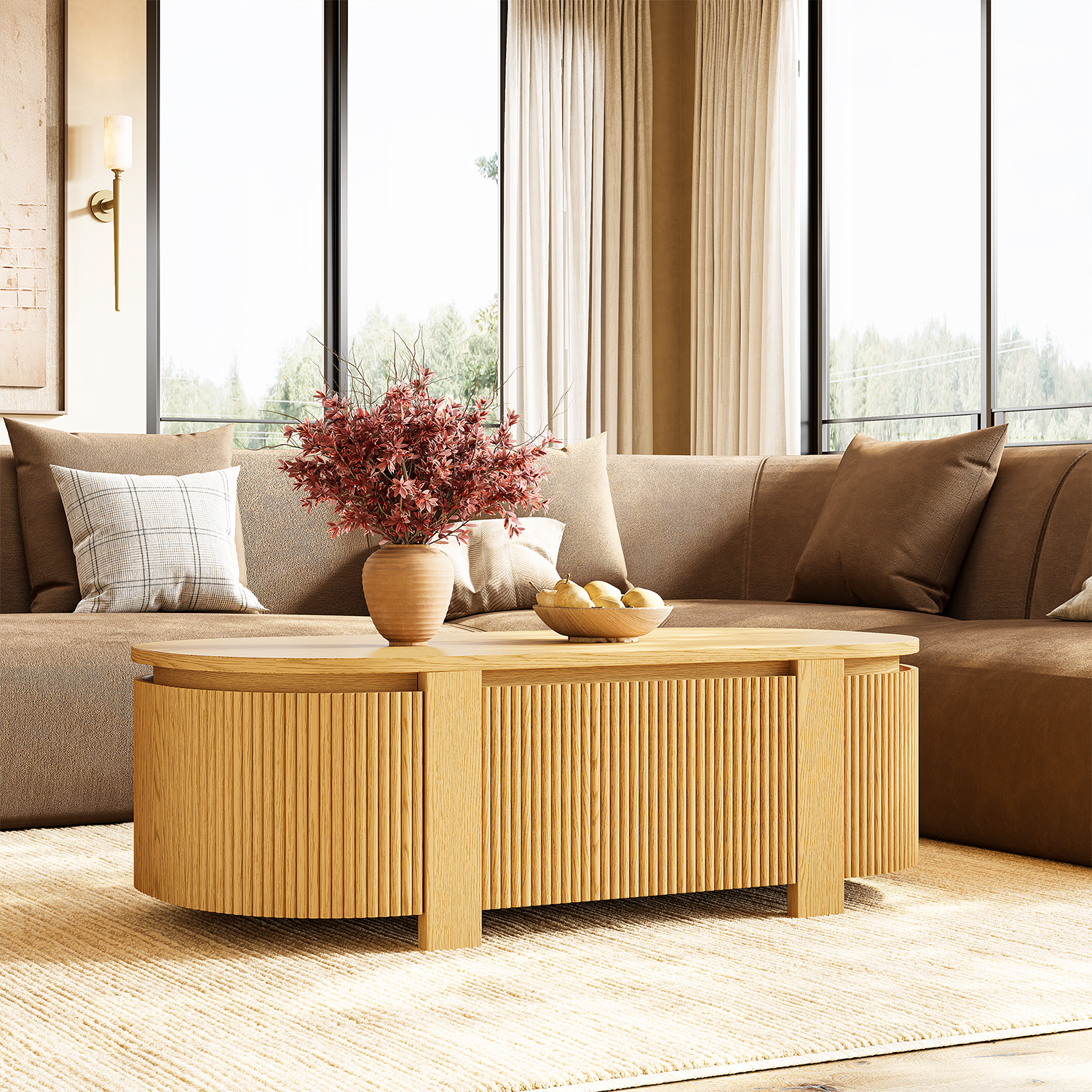 Sutton coffee table 47" W