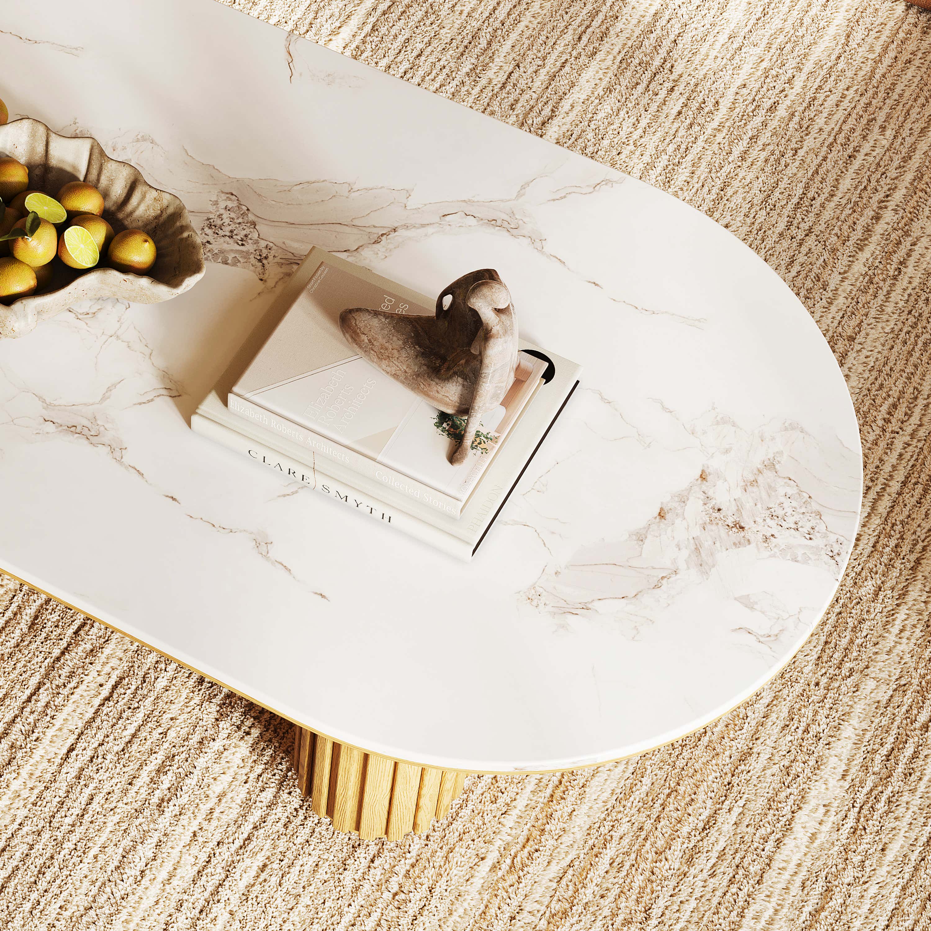 Emery Sintered Stone Coffee Table 120cm W