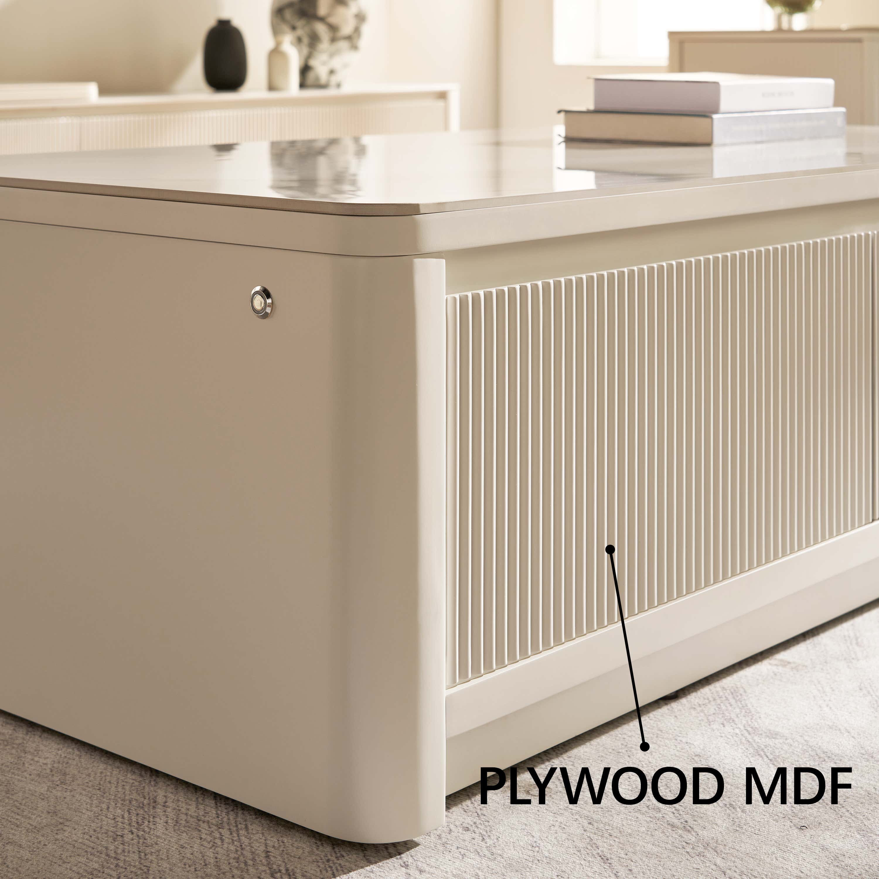 Celia Burnt Stone Coffee Table 120cm