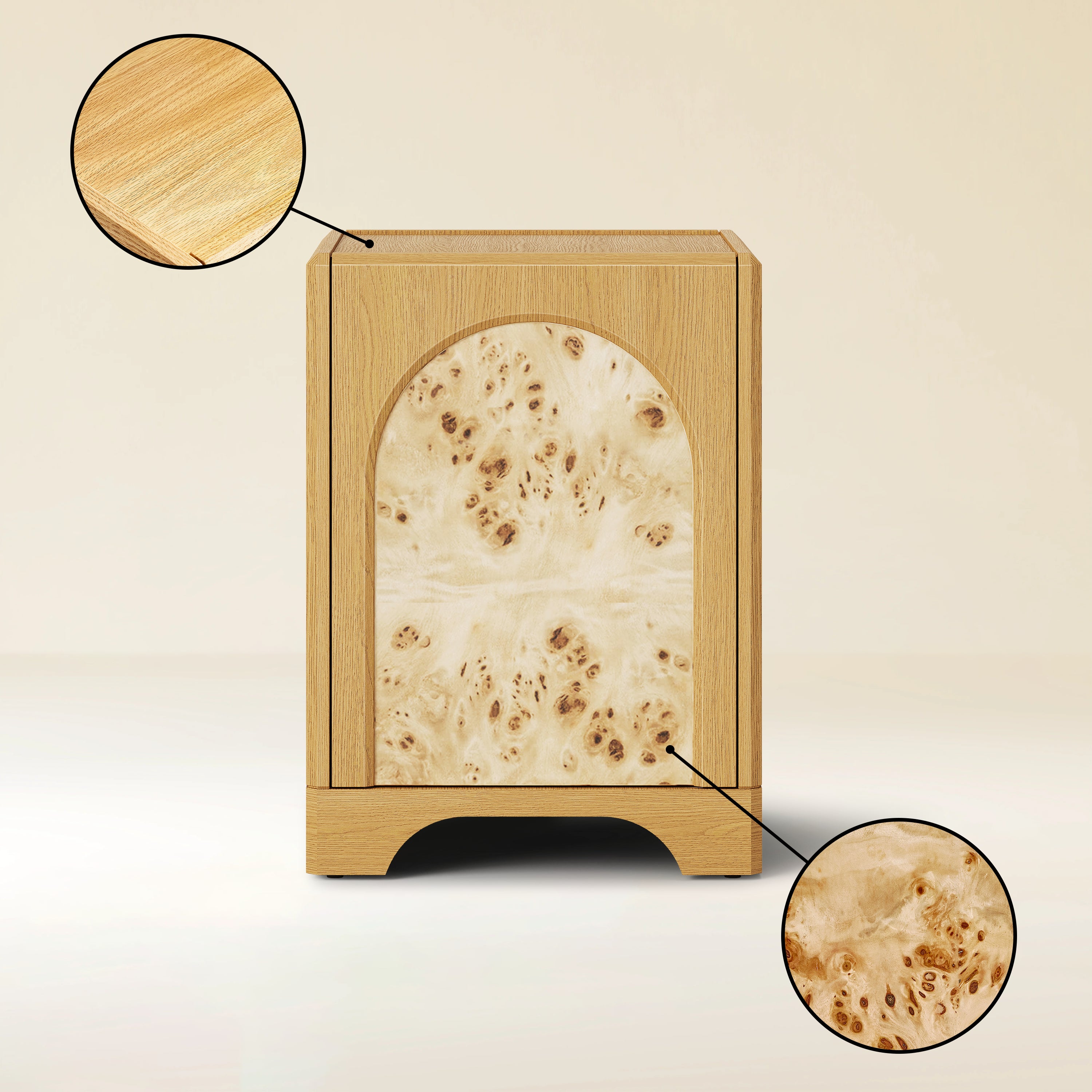 Aurora Oak Side Table