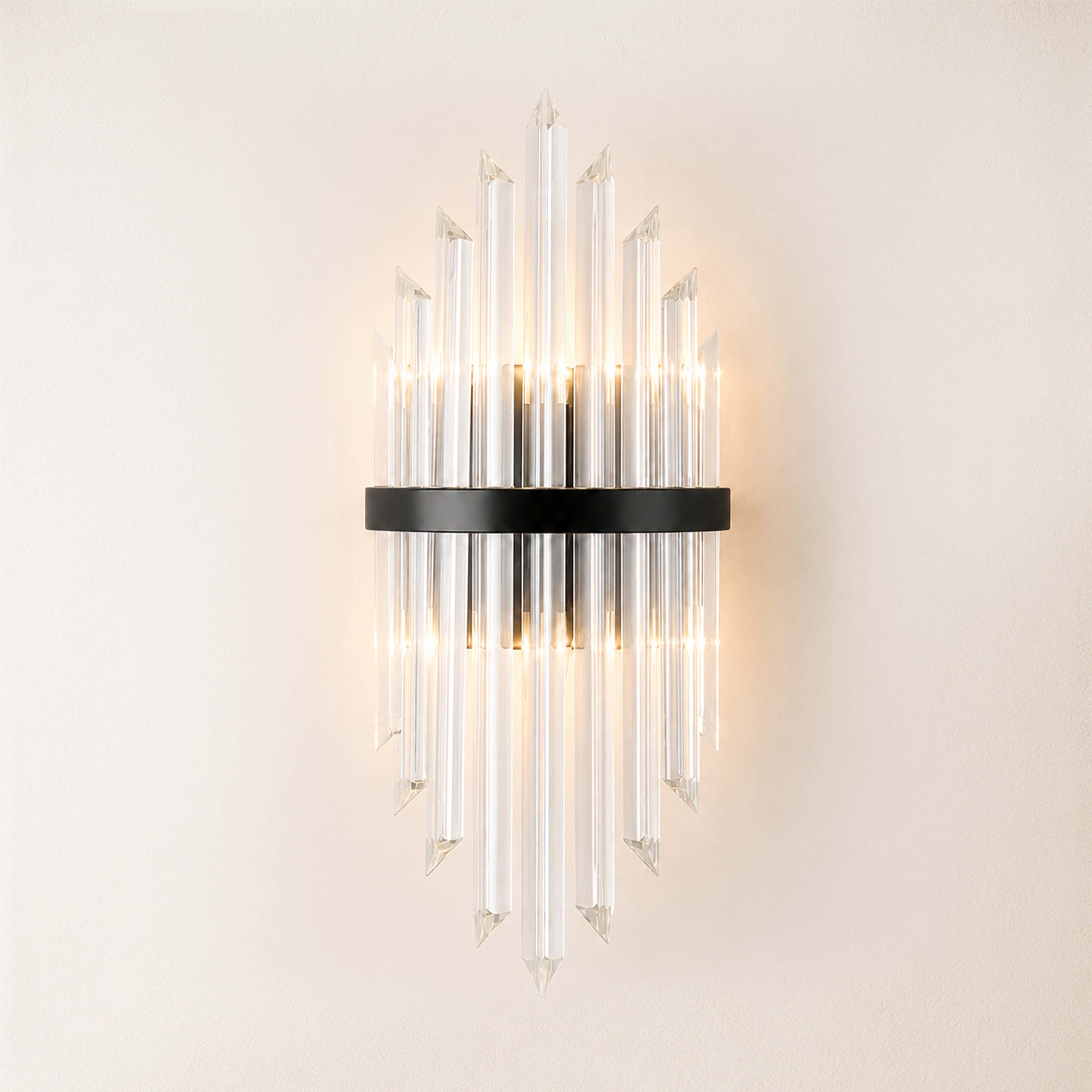 Oryana Crystal Icicle Wall Sconce 8.7"