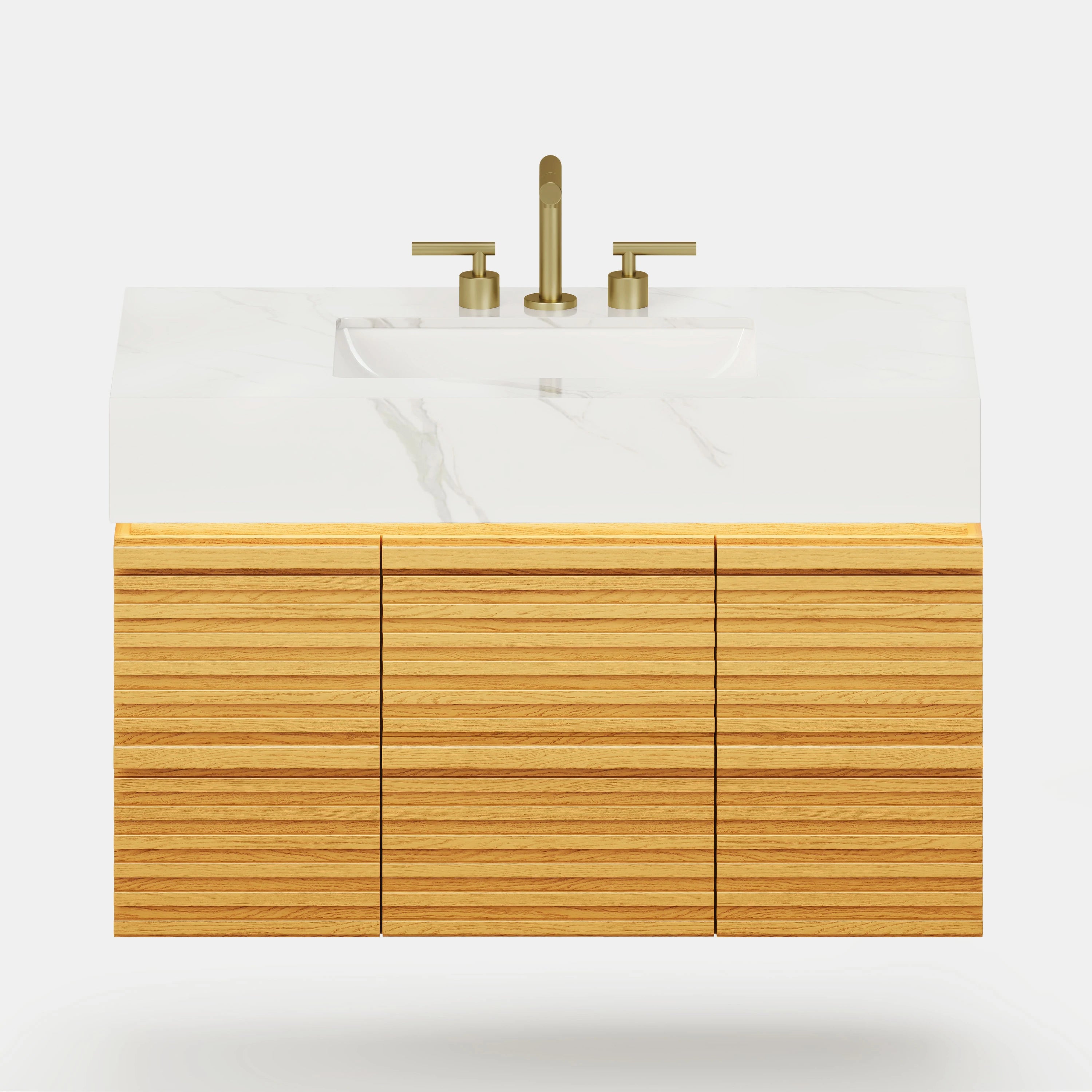 Isla Oak Bathroom Vanity 91cm W