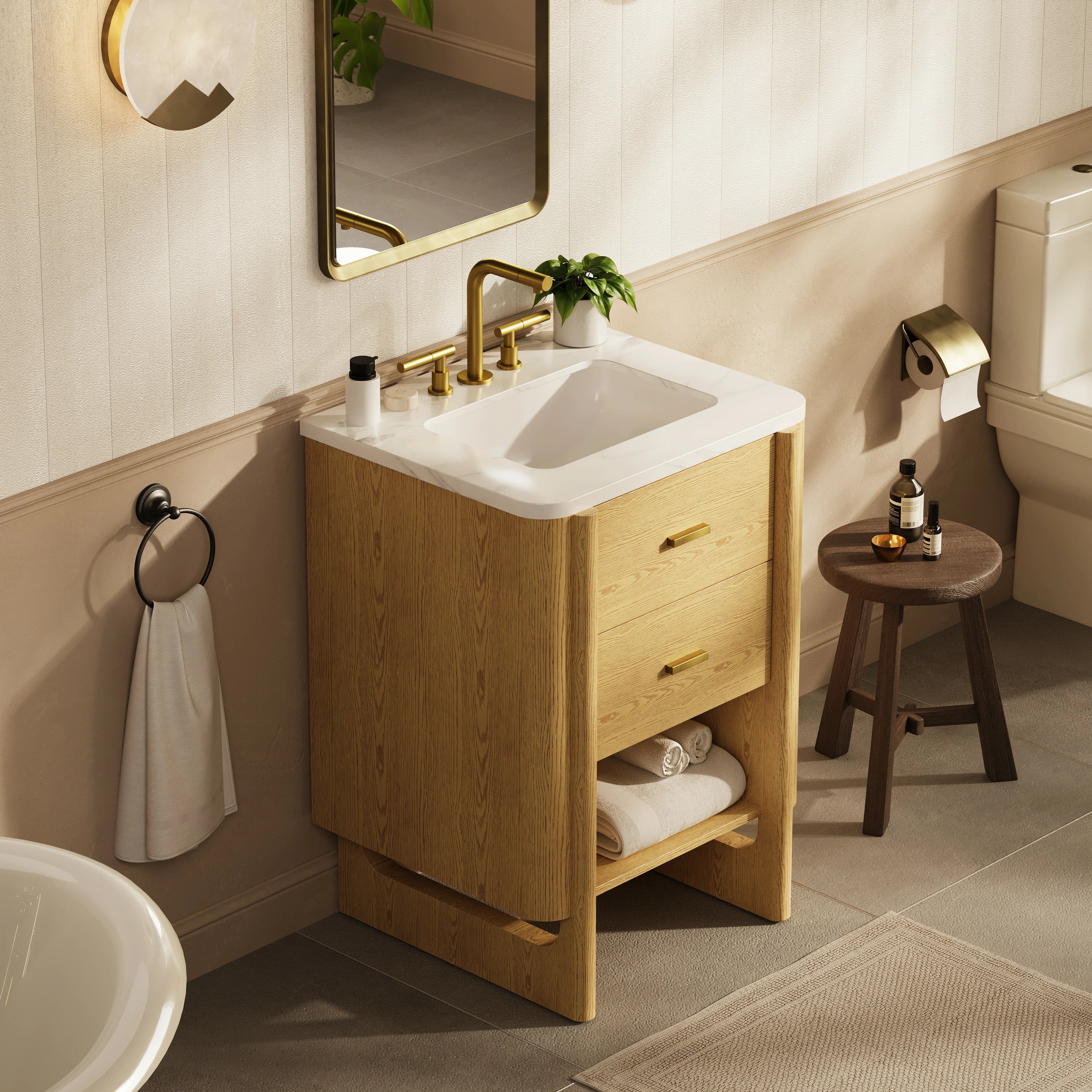 Silas Bathroom Vanity 61cm W