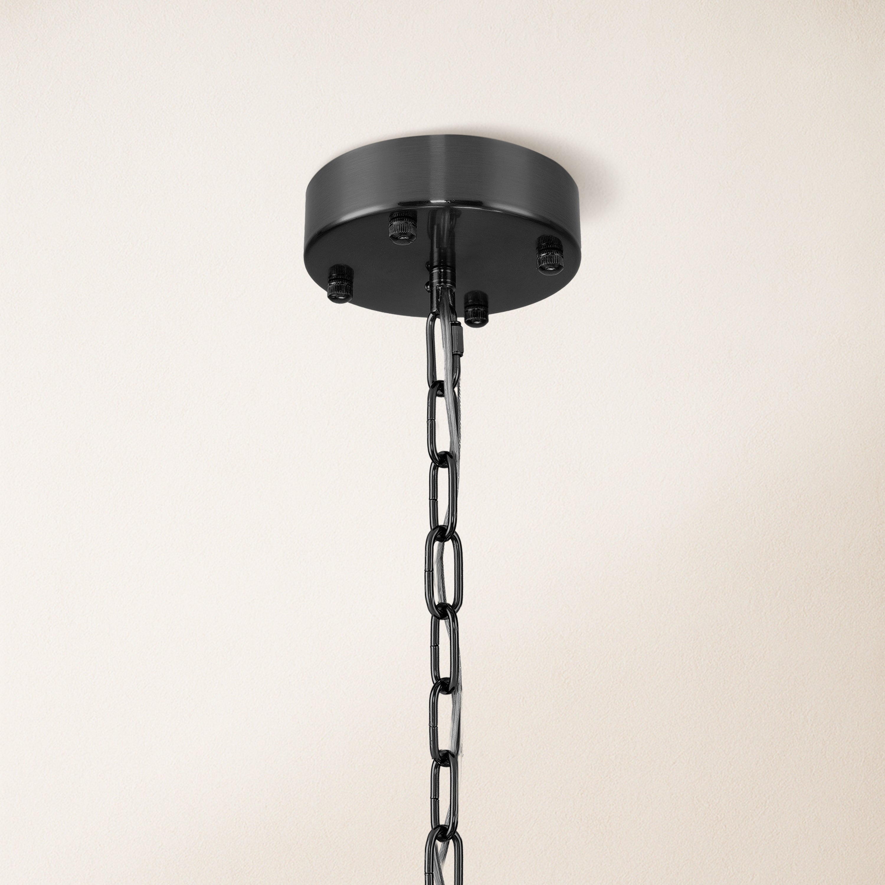 Nivislight Alabaster 2-Tier Round Chandelier 24"