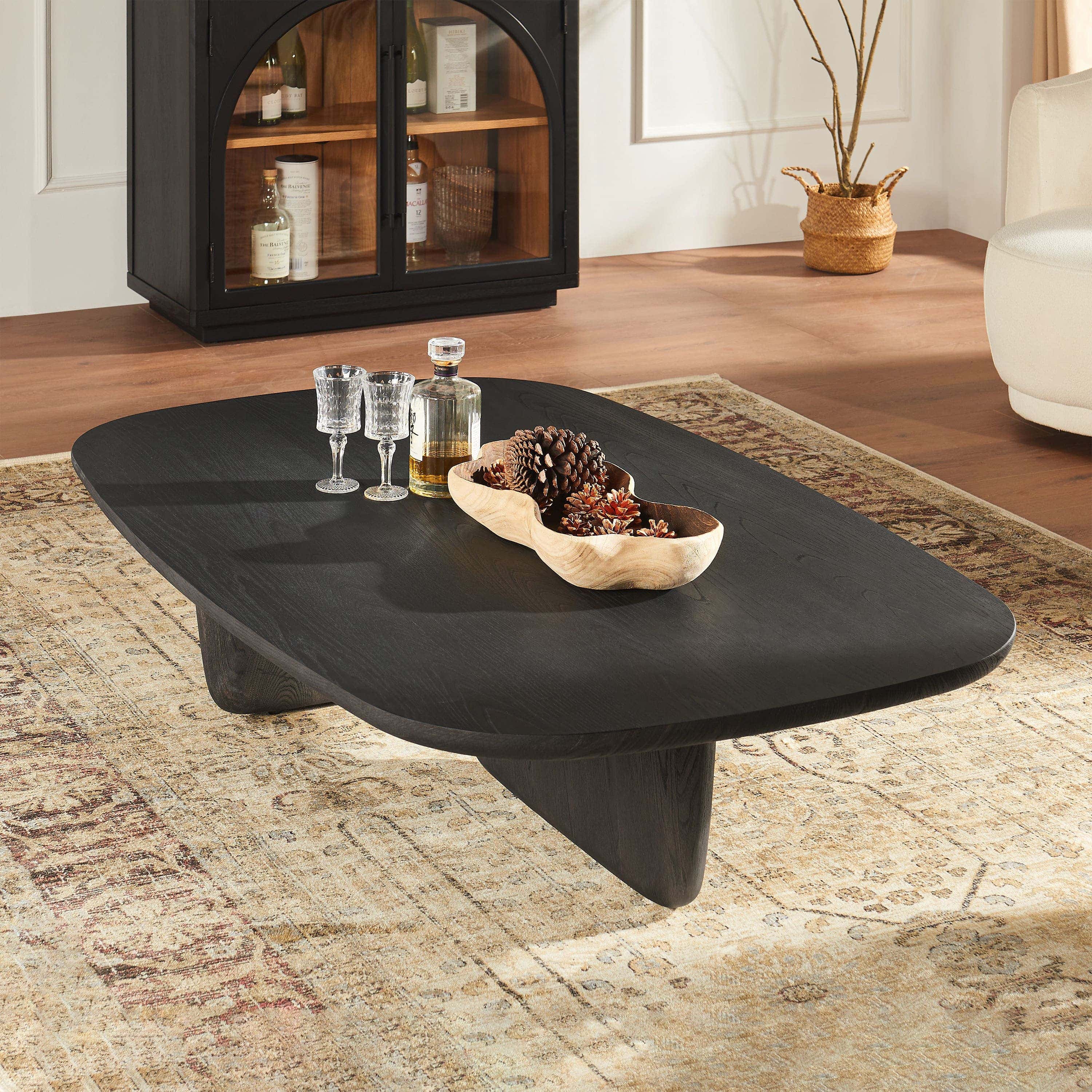 Orbit Elm Rectangular Coffee Table 57"