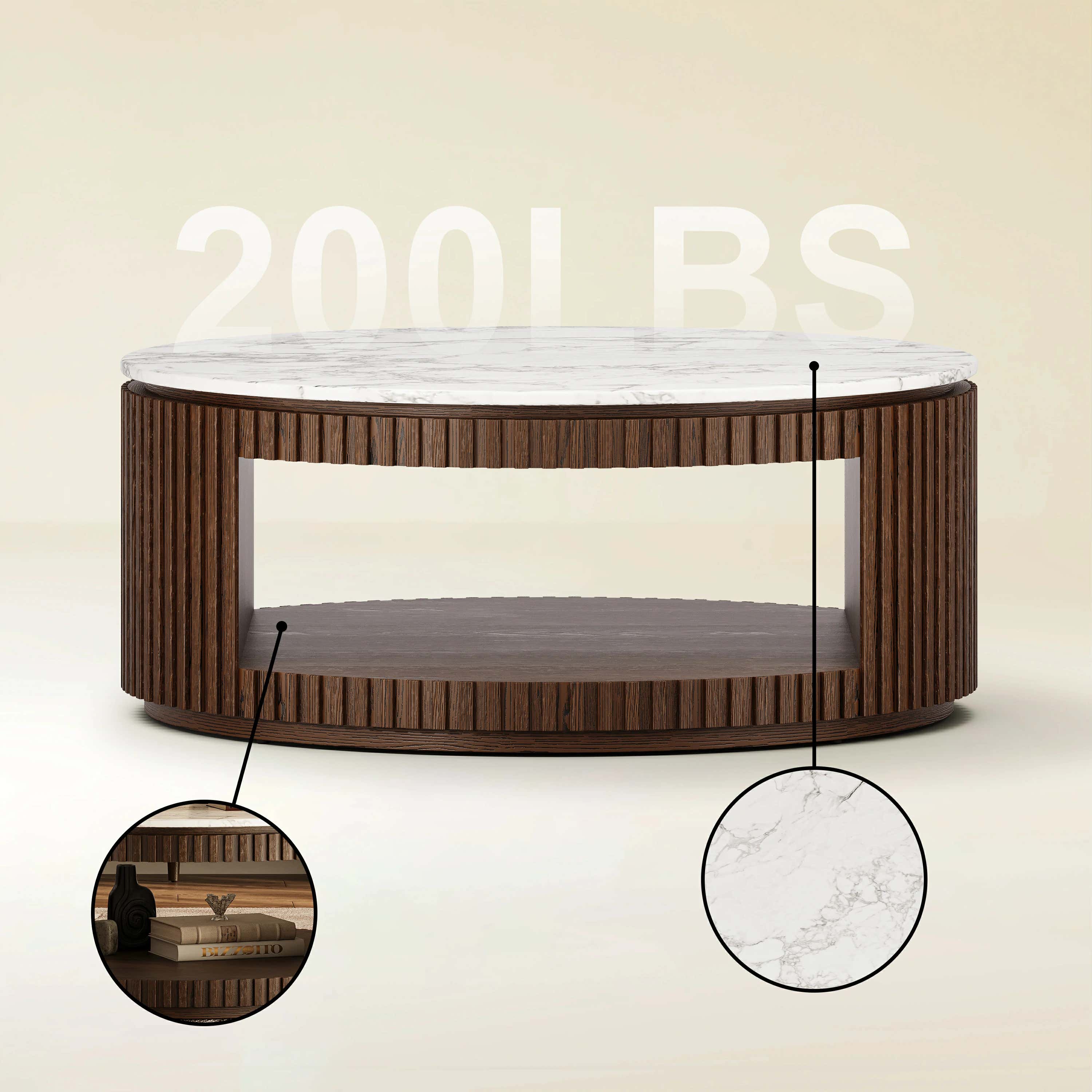 Sledin Round Coffee Table 36"W