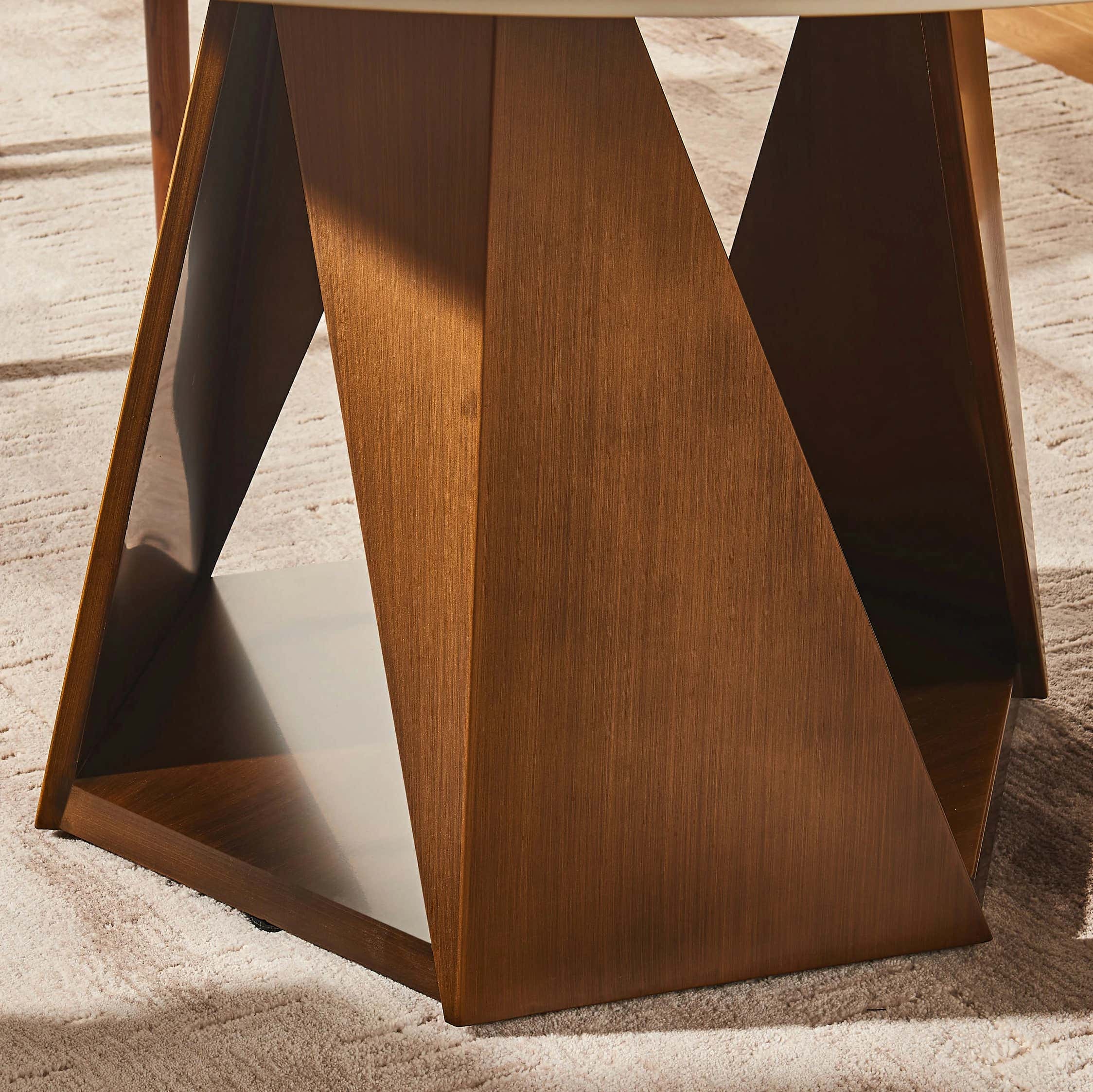 Aurelia Sintered Stone Round Dining Table 59"