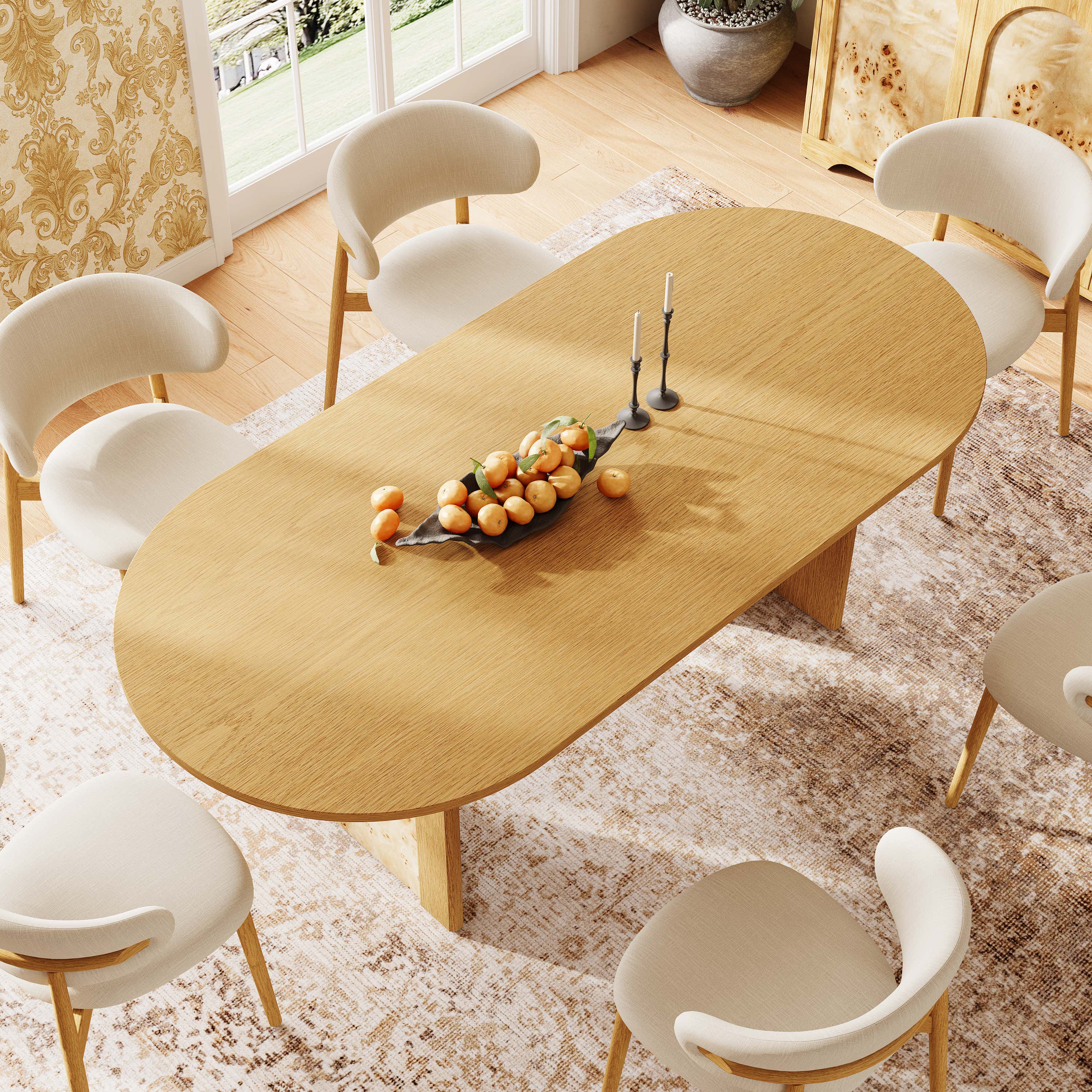 Aurora Oak Dinning Table 63”