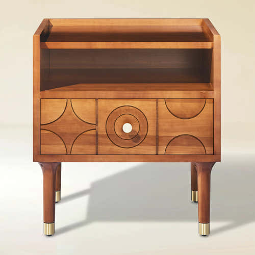 Rive Gauche Oak Nightstand 20"W