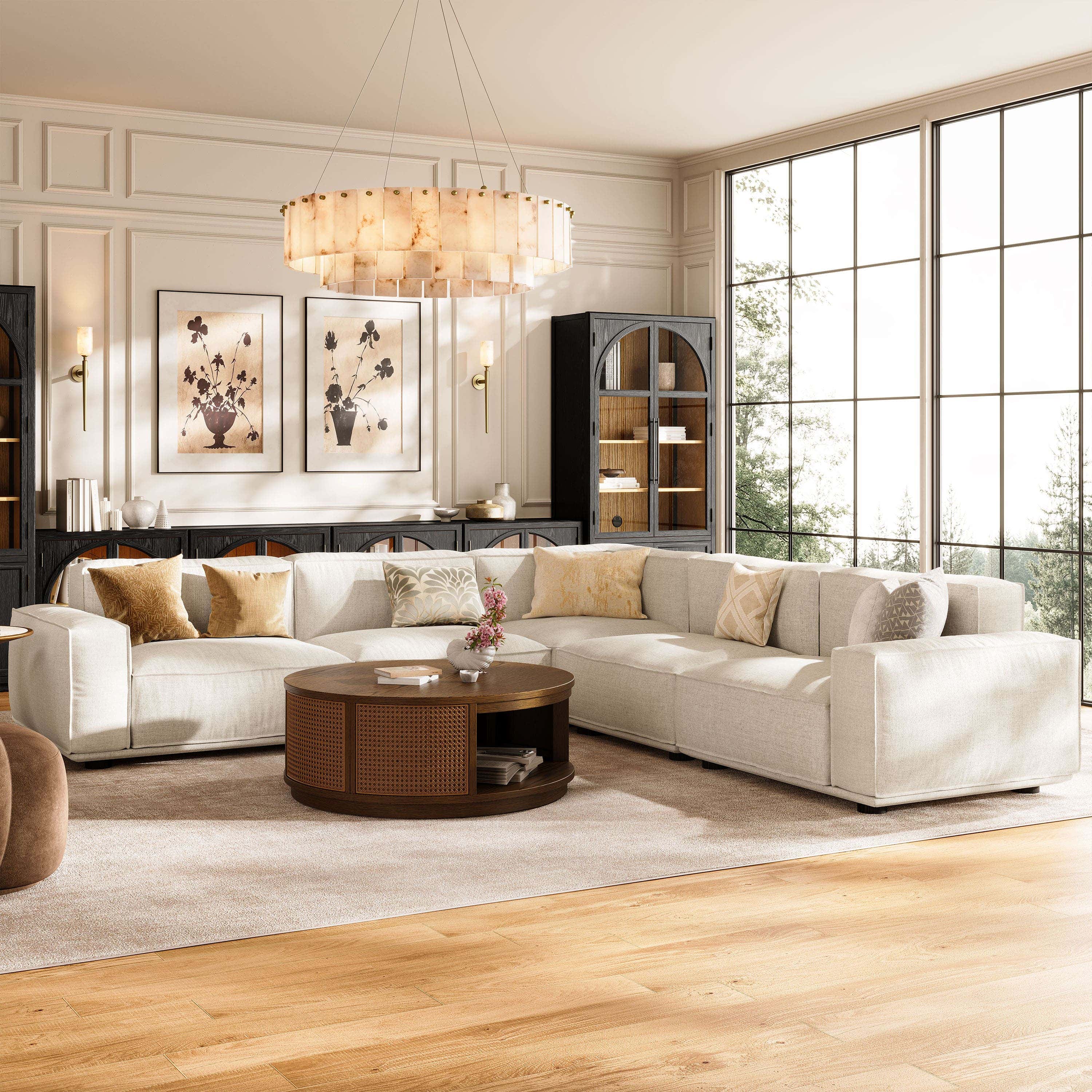 Lyra Arched Modular Sectional Sofa (Corner Unit)