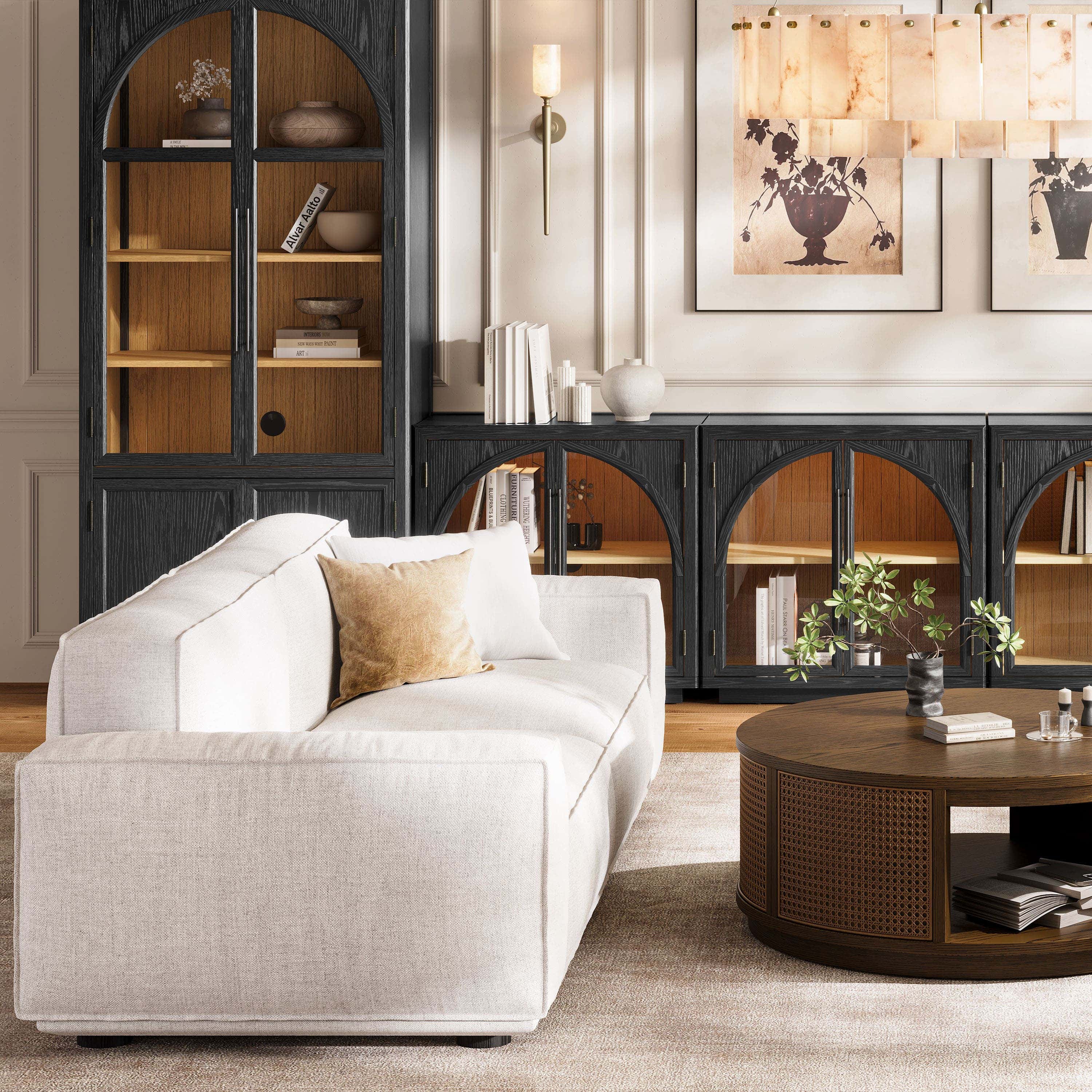 Lyra Arched Modular Sectional Sofa (2-Seat)