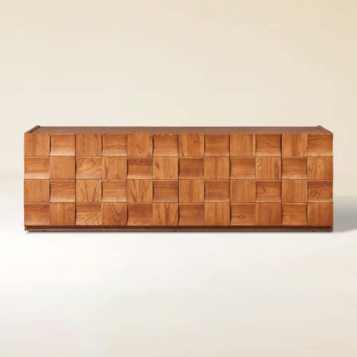 Terra Cube Emboss Media Console 71”