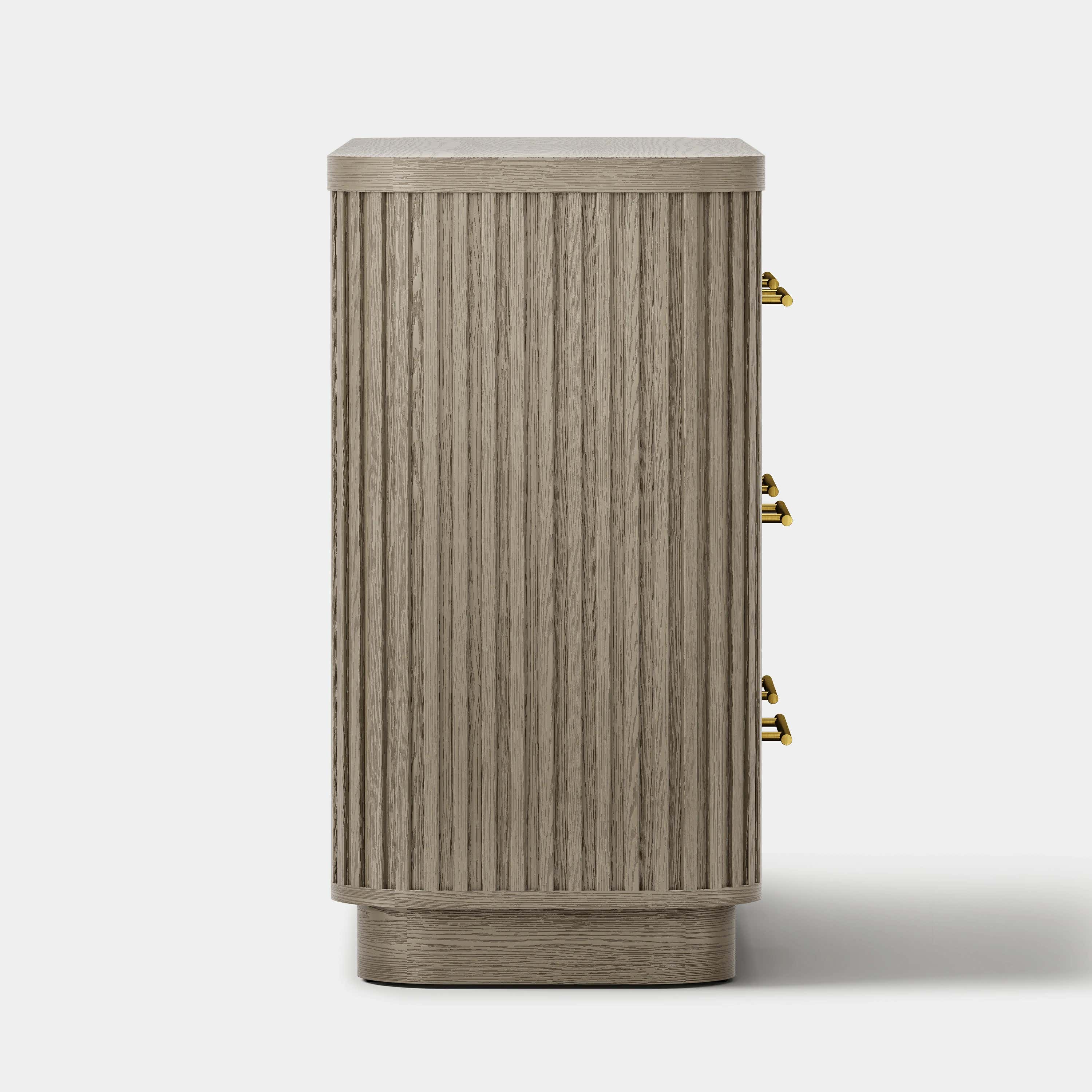 Sinclair Fluted 6-Drawer Chest 60"W