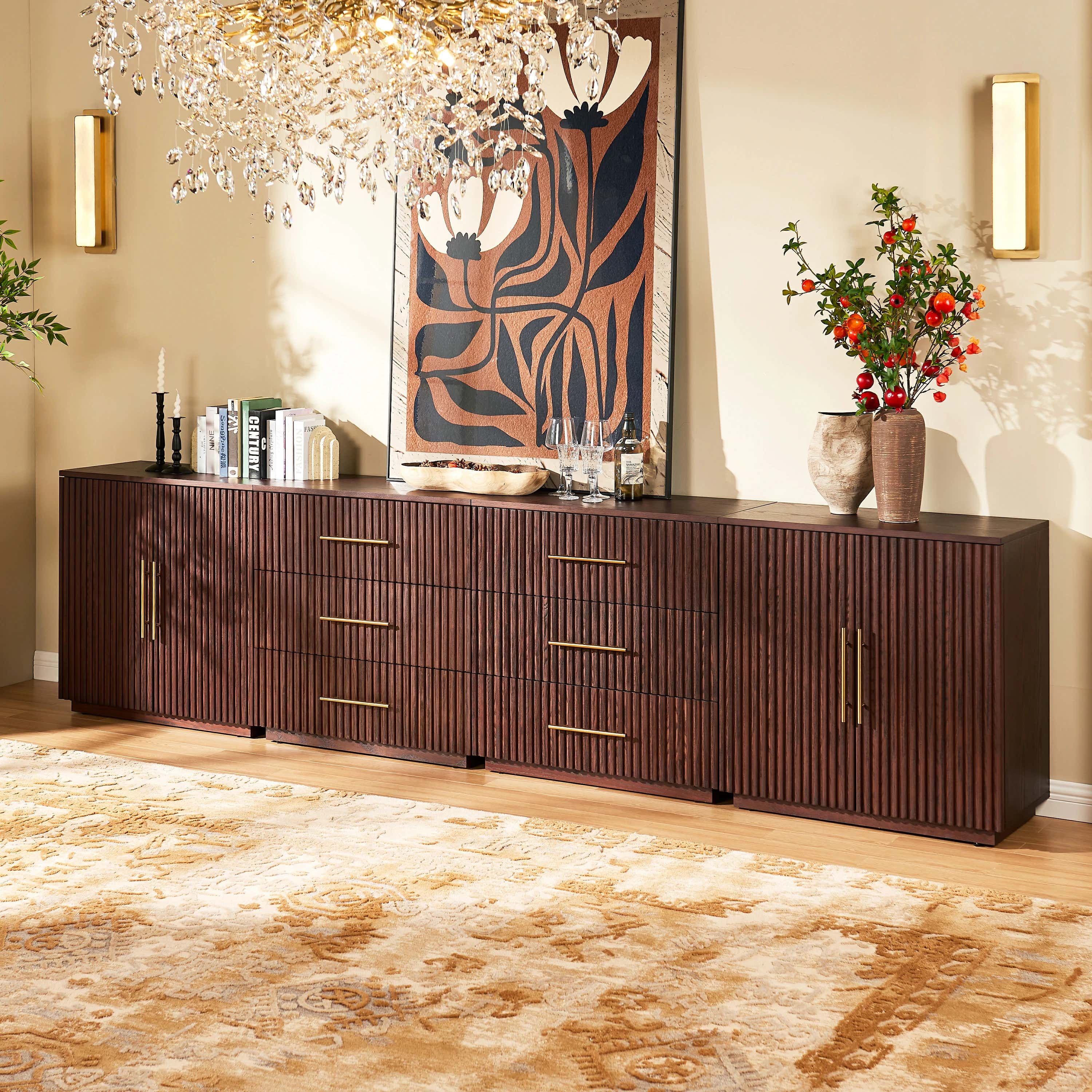 Holt Oak Modular Media Console (Set of 4)