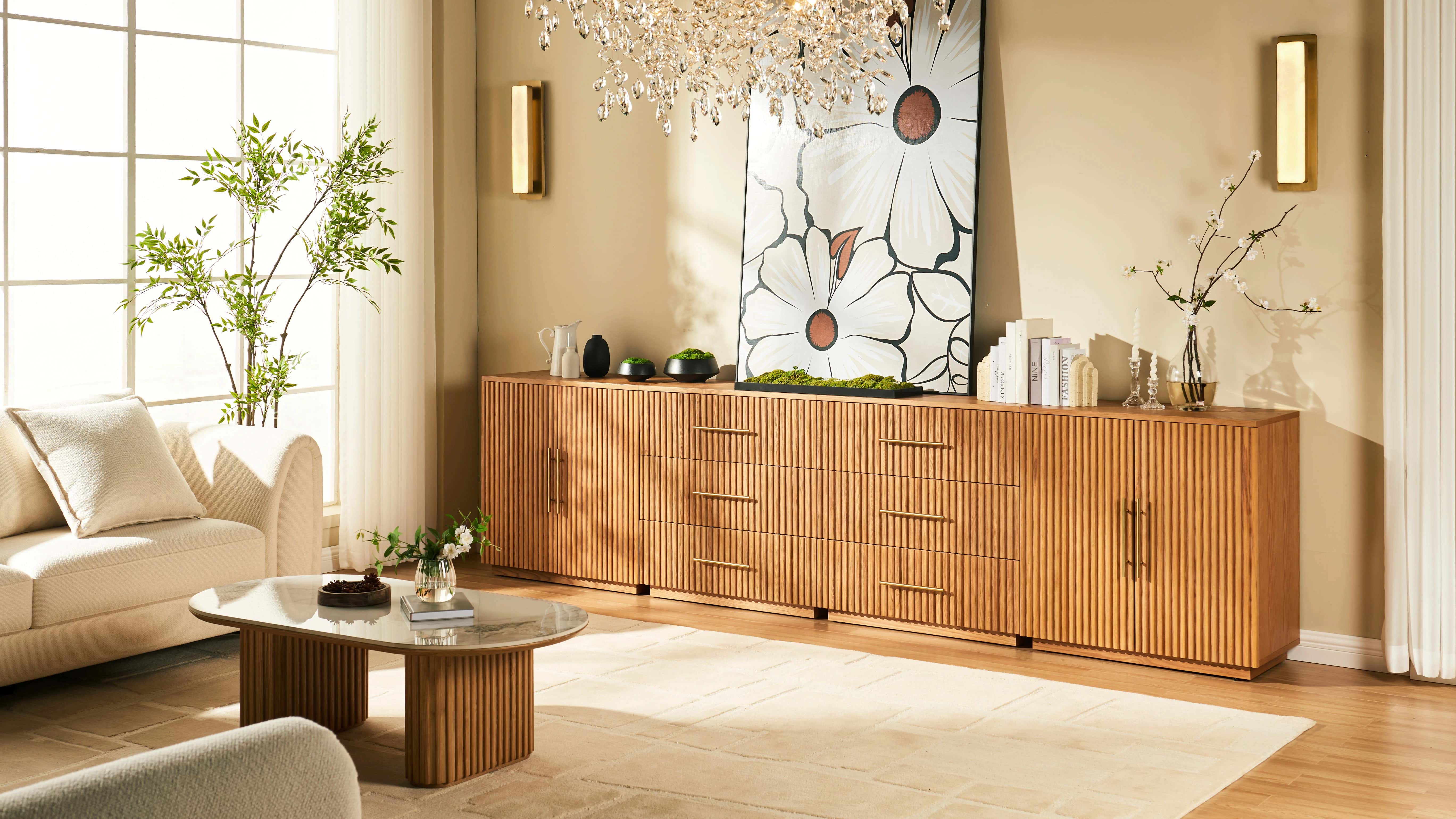 Holt Oak Modular Media Console (Set of 4)