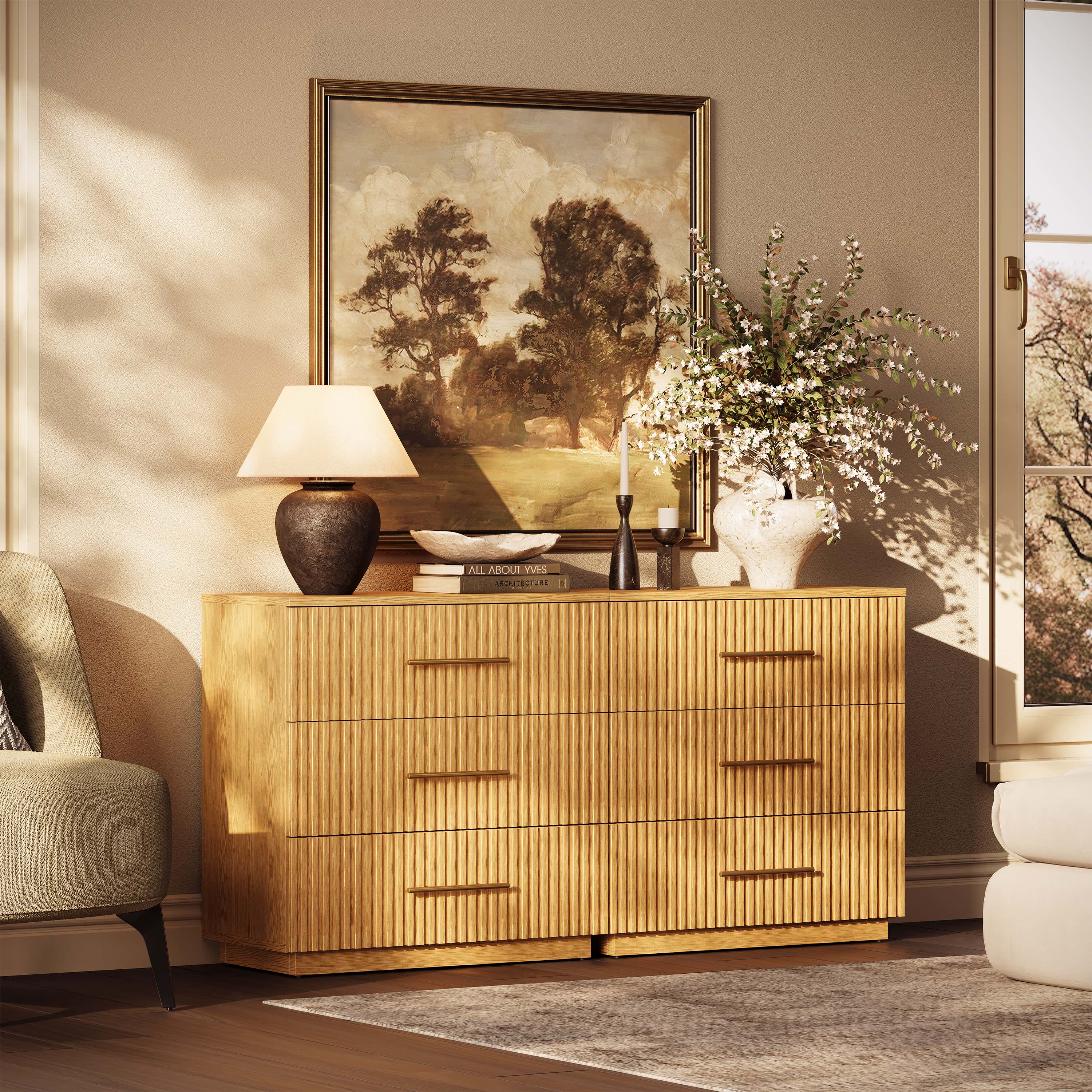 Holt 32" Oak Drawer Chest