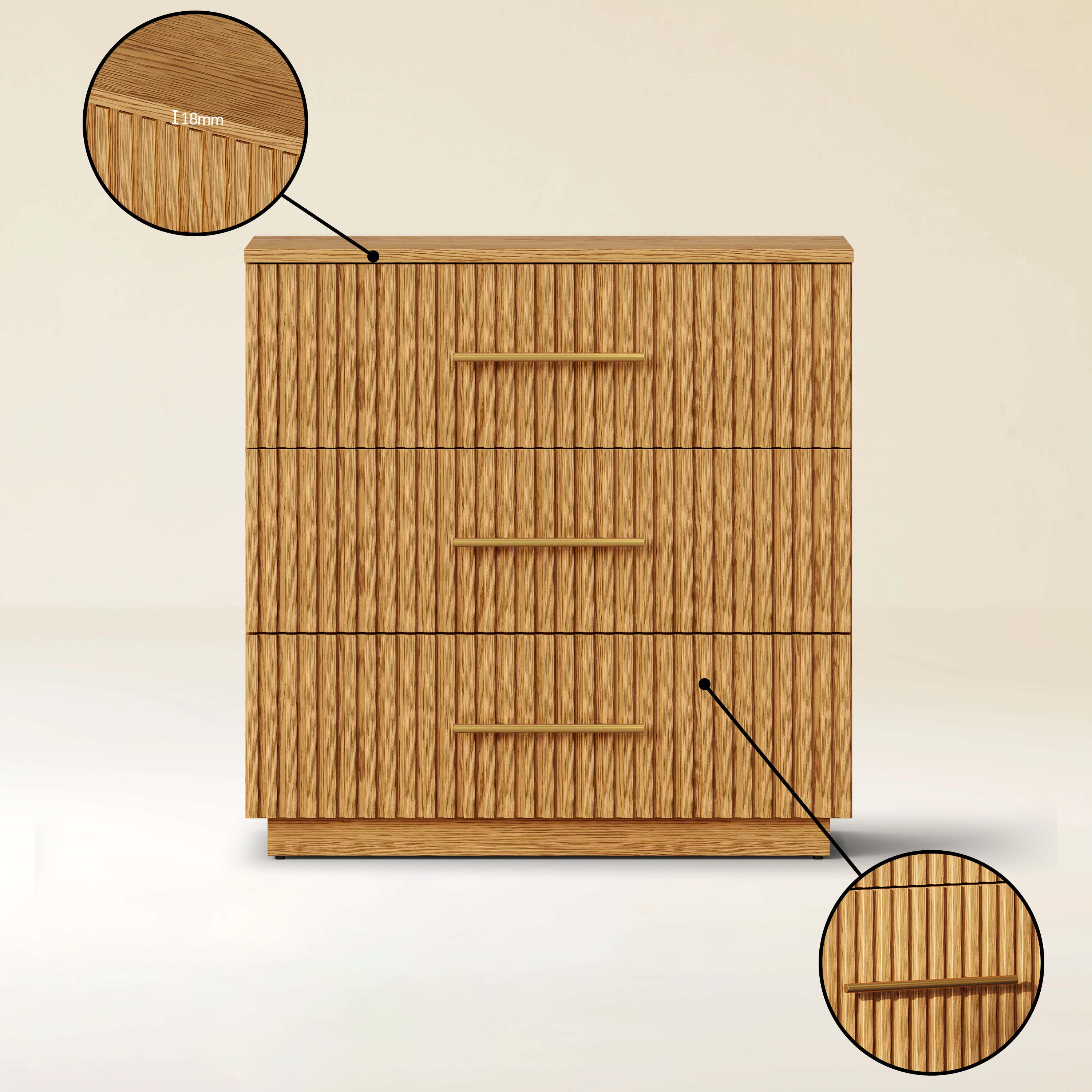 Holt 32" Oak Drawer Chest