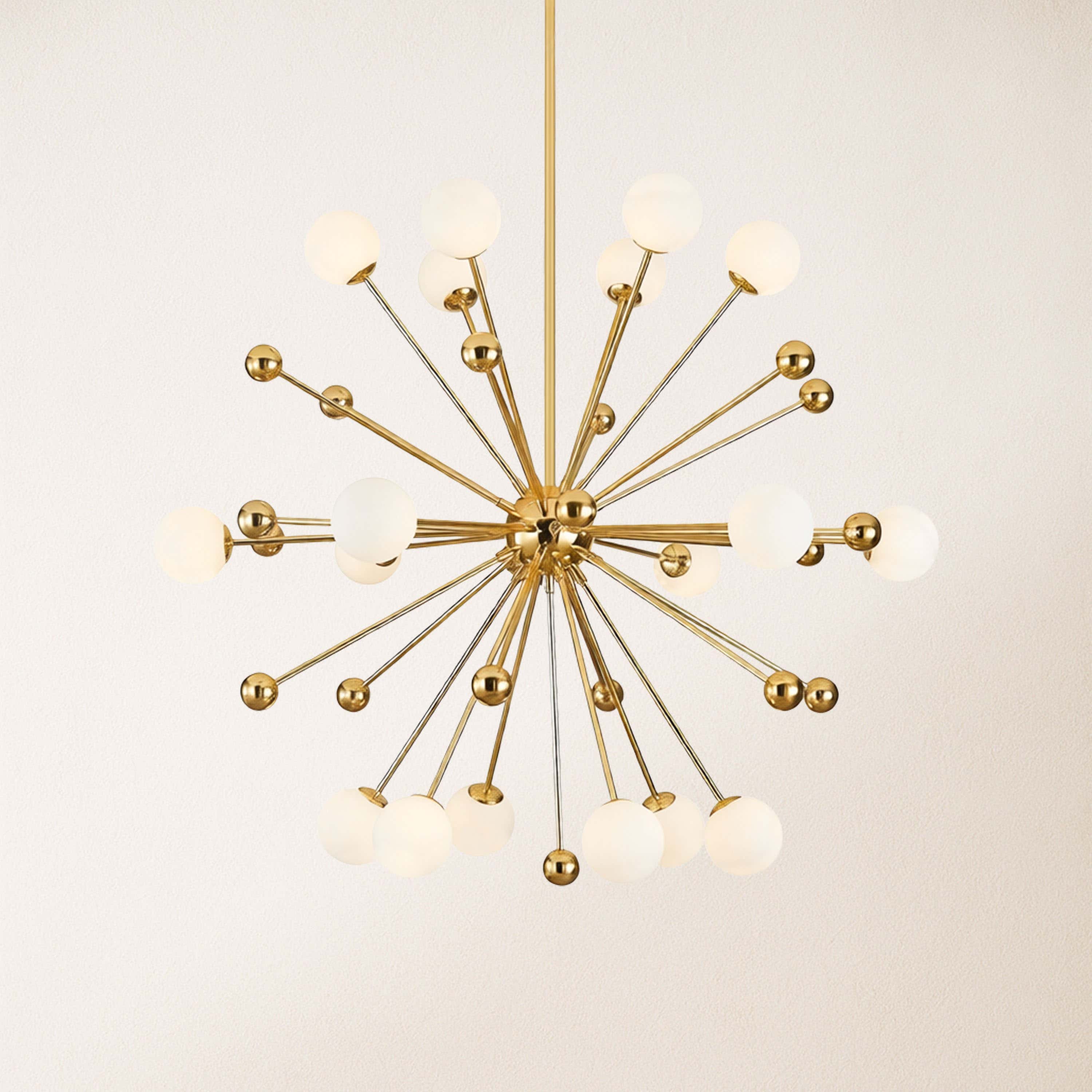 Asterion Glass Starburst Chandelier 39"D