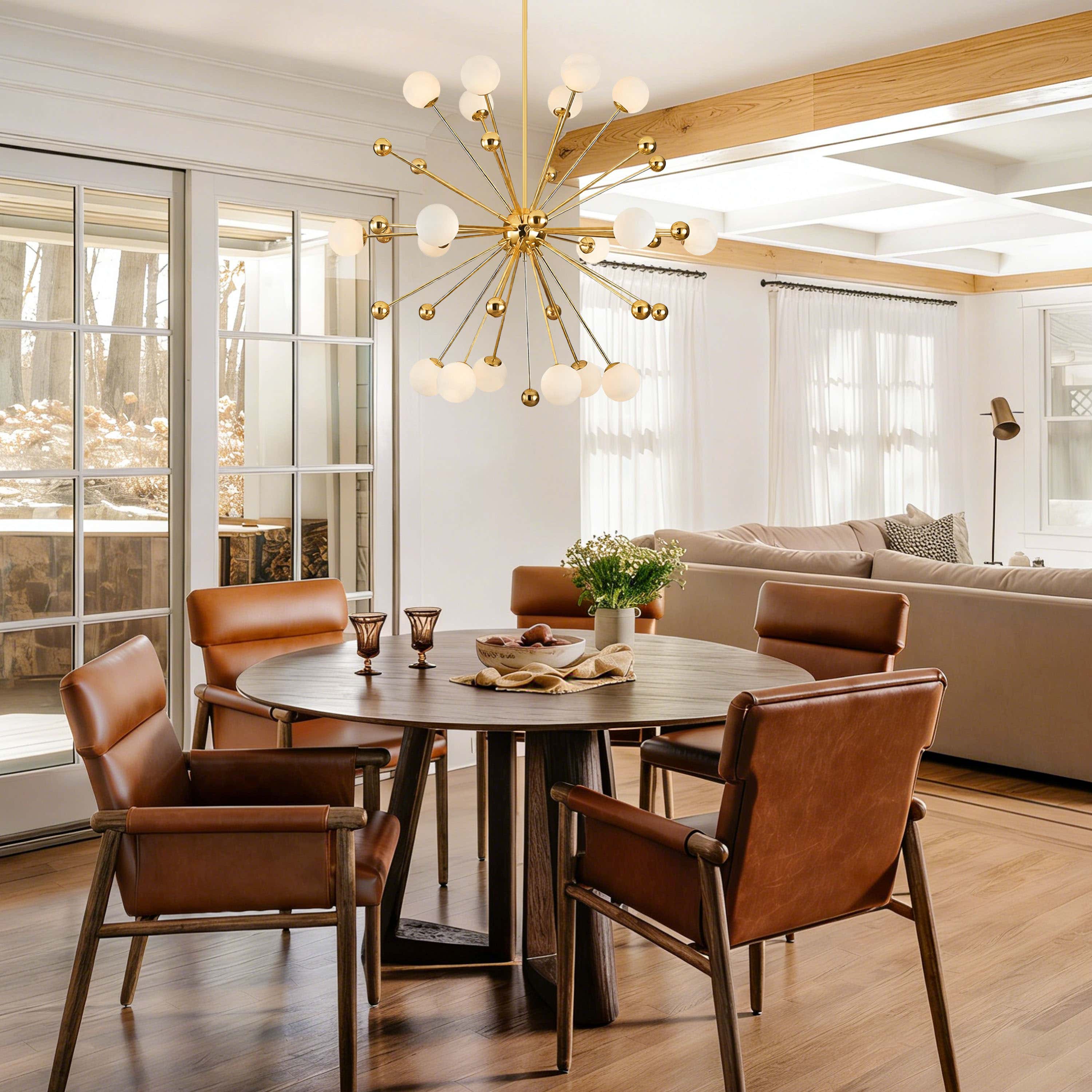 Asterion Glass Starburst Chandelier 39"D