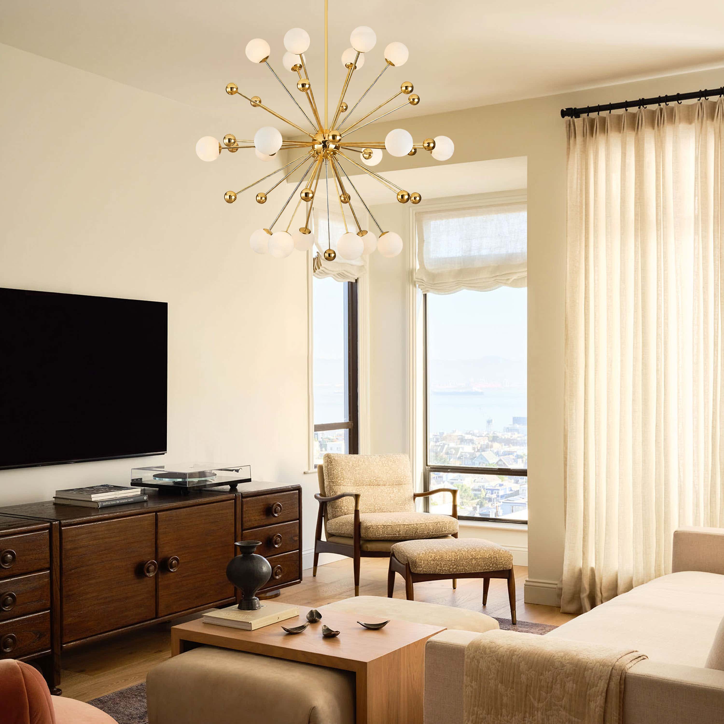 Asterion Glass Starburst Chandelier 39"D